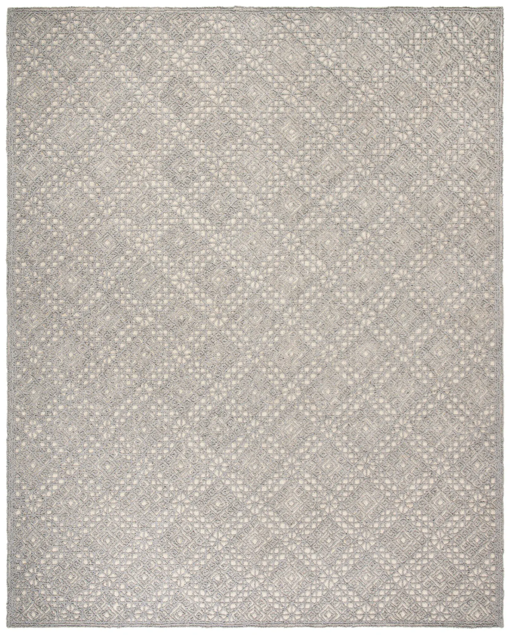 Trace Diamond Lattice Hand-Tufted Wool Rug