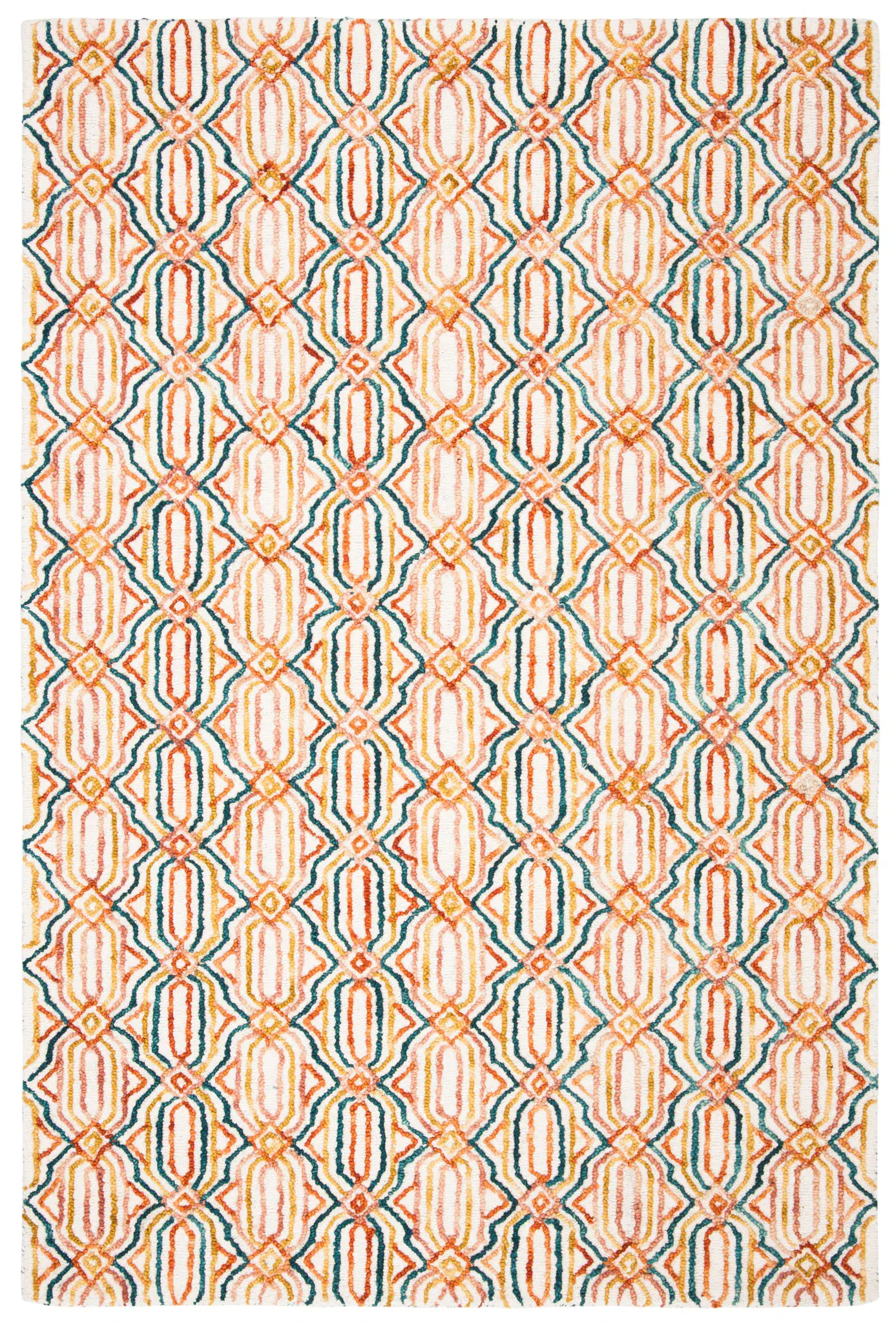 Trace Interlocking Lattice Hand-Tufted Wool Rug