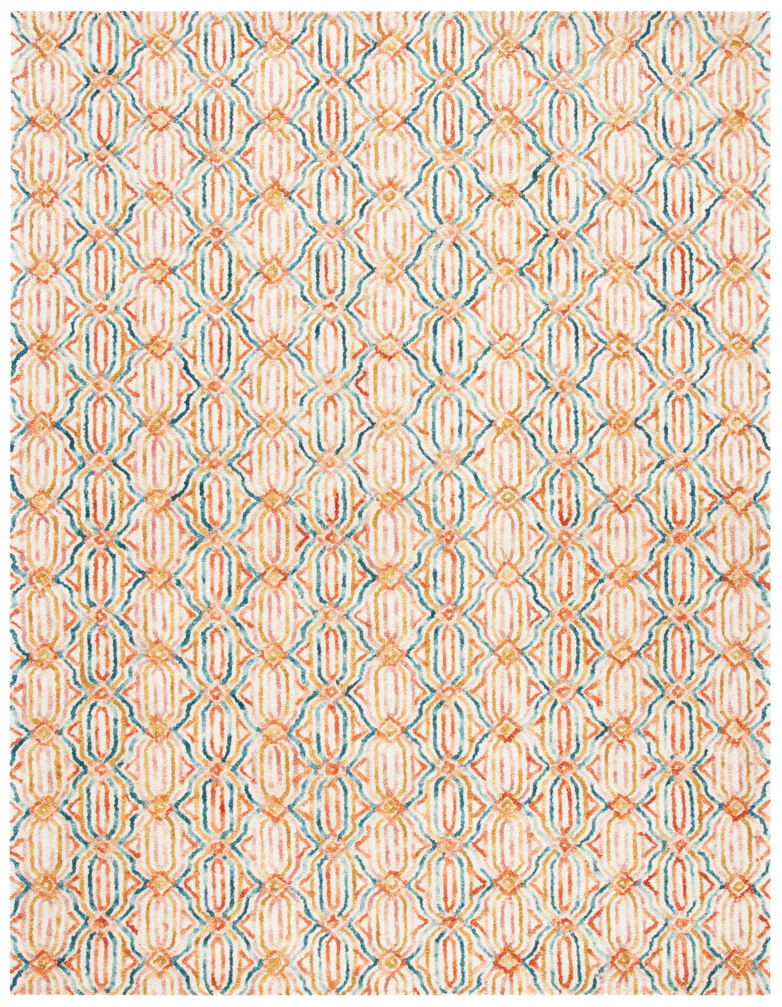 Trace Interlocking Lattice Hand-Tufted Wool Rug
