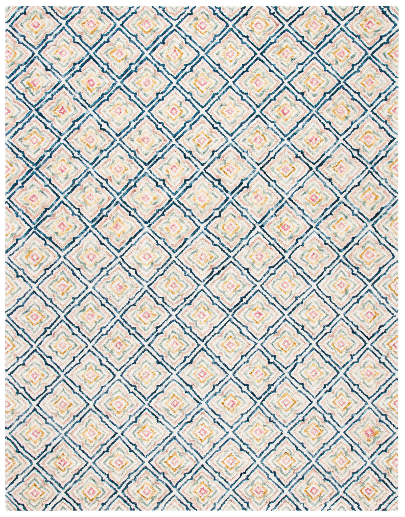 Trace Diamond Tile Hand-Tufted Wool Rug