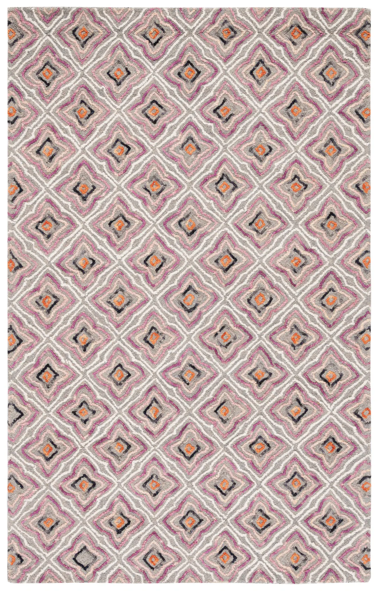 Trace Diamond Tile Hand-Tufted Wool Rug