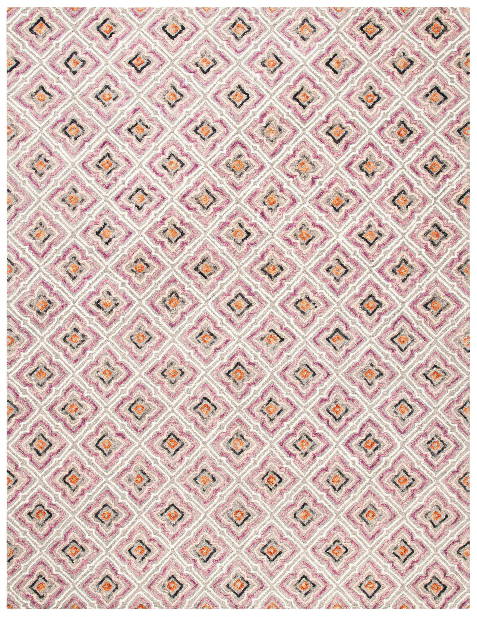 Trace Diamond Tile Hand-Tufted Wool Rug