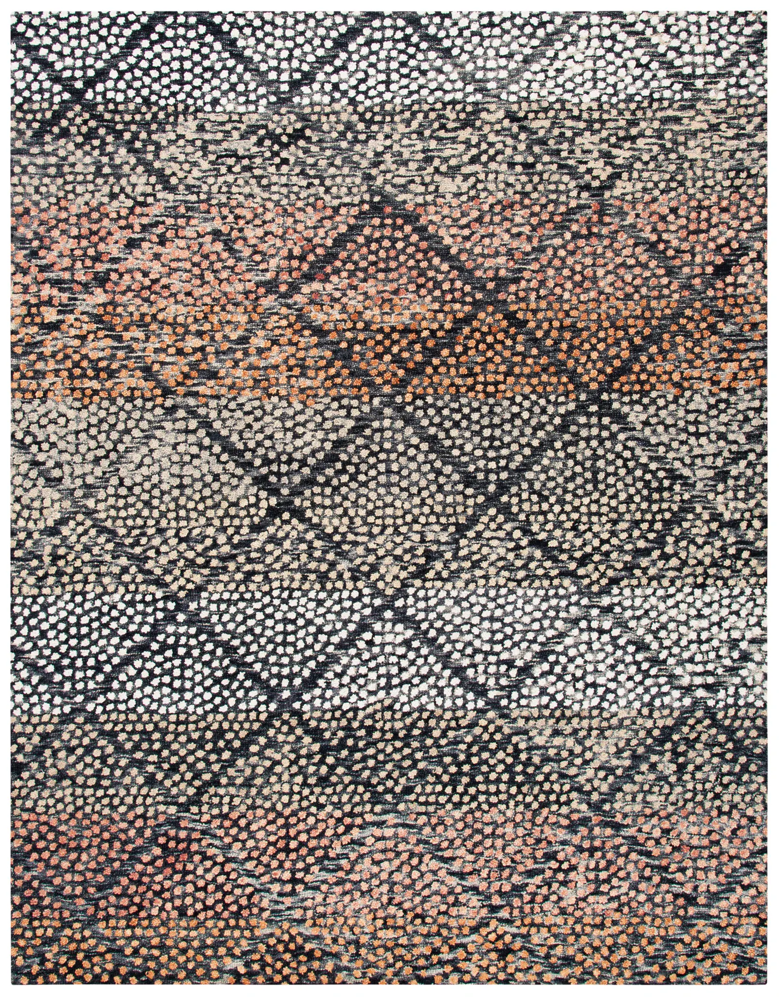 Trace Dotted Diamond Hand-Tufted Wool Rug