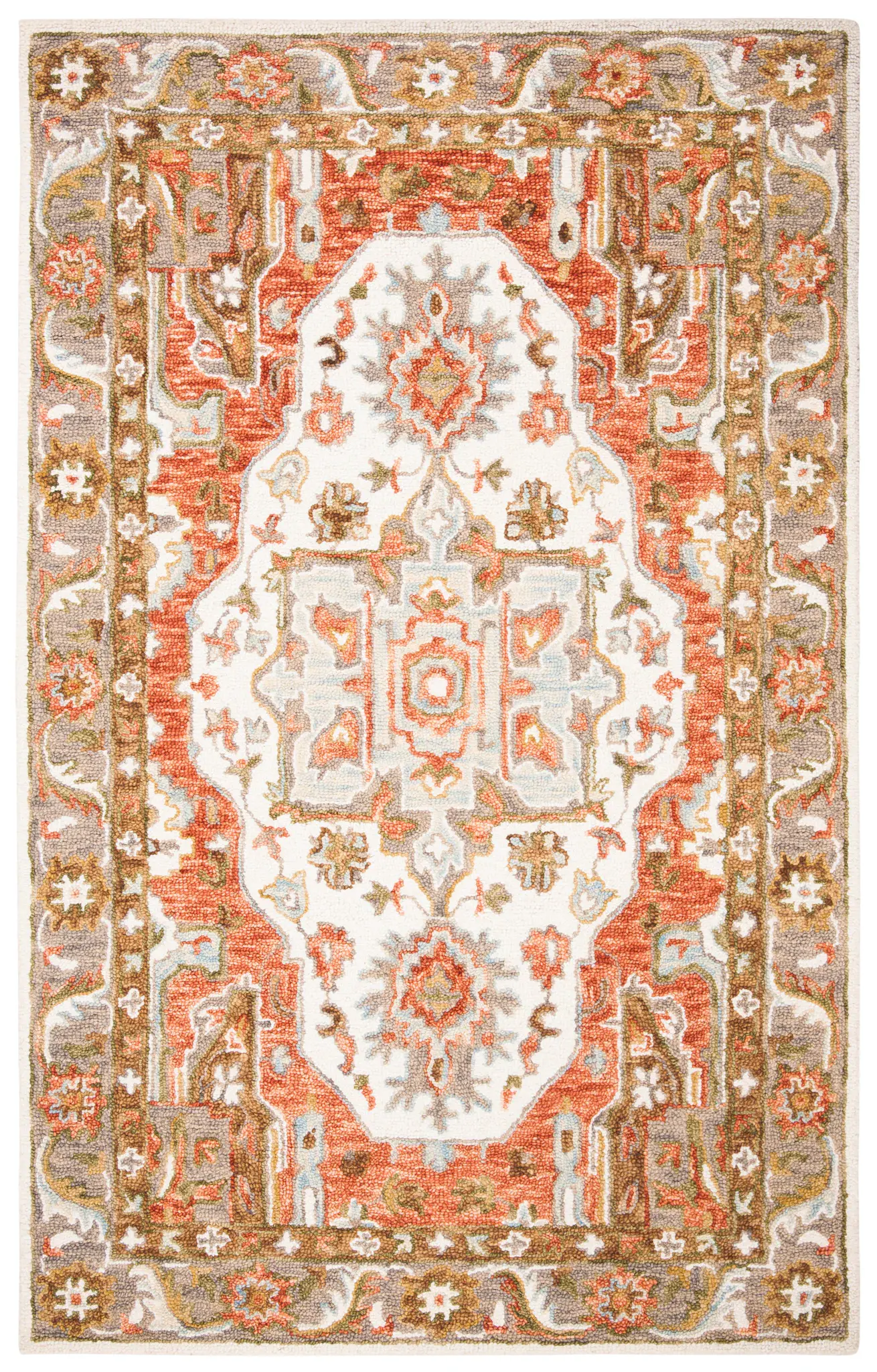 Trace Floral Medallion Hand-Tufted Wool Rug