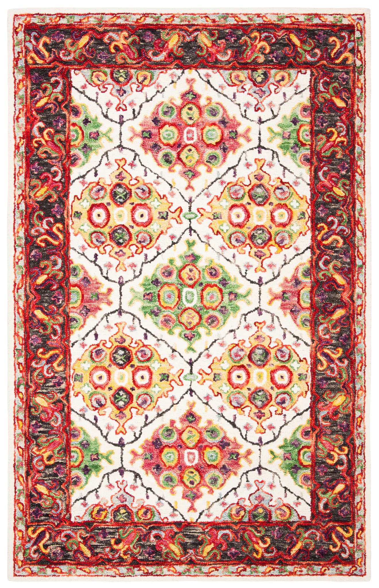 Trace Medallion Trellis Hand-Tufted Wool Rug