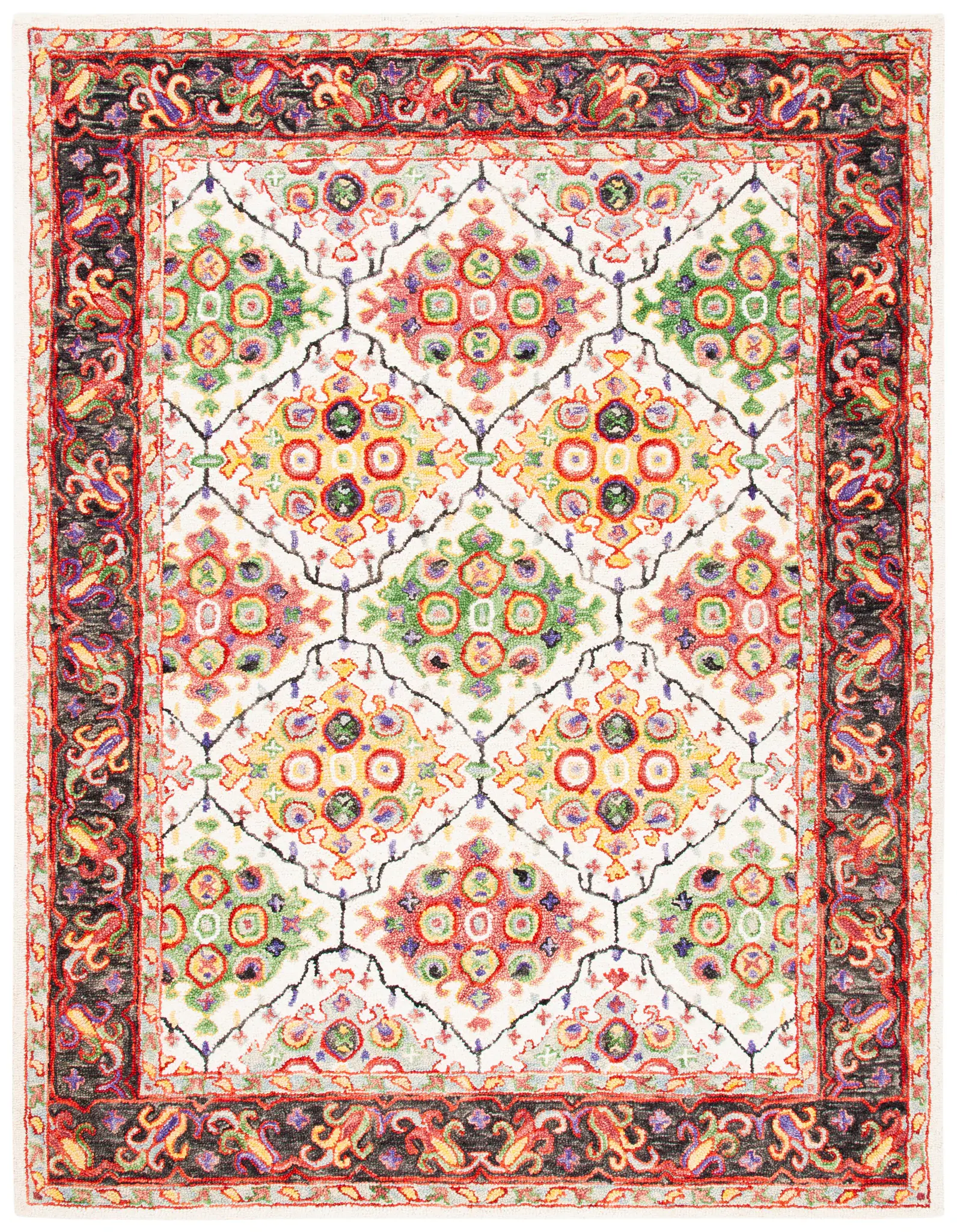 Trace Medallion Trellis Hand-Tufted Wool Rug