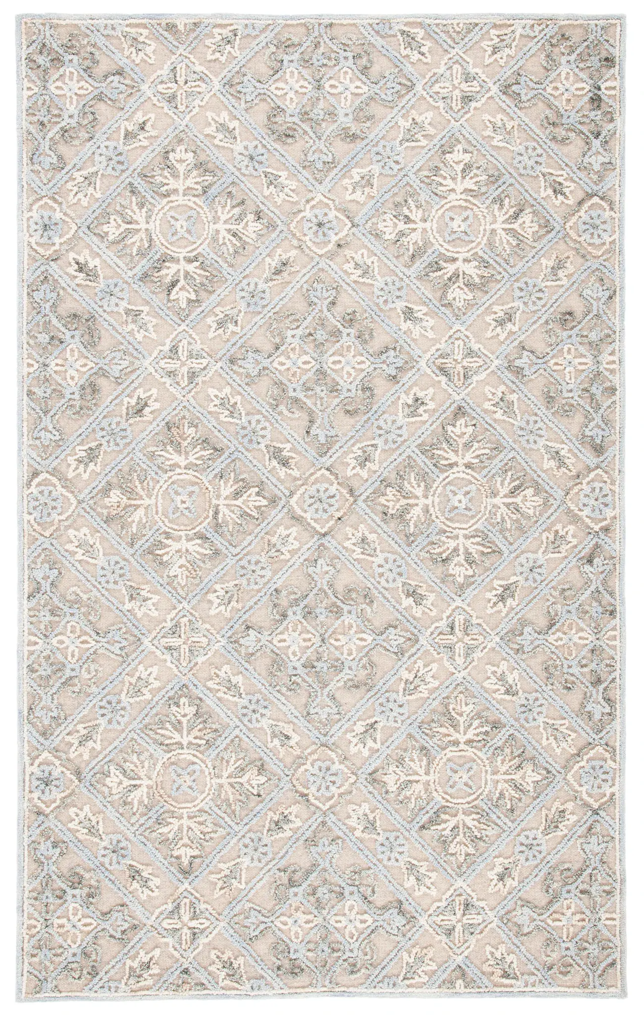 Trace Floral Trellis Hand-Tufted Wool Rug