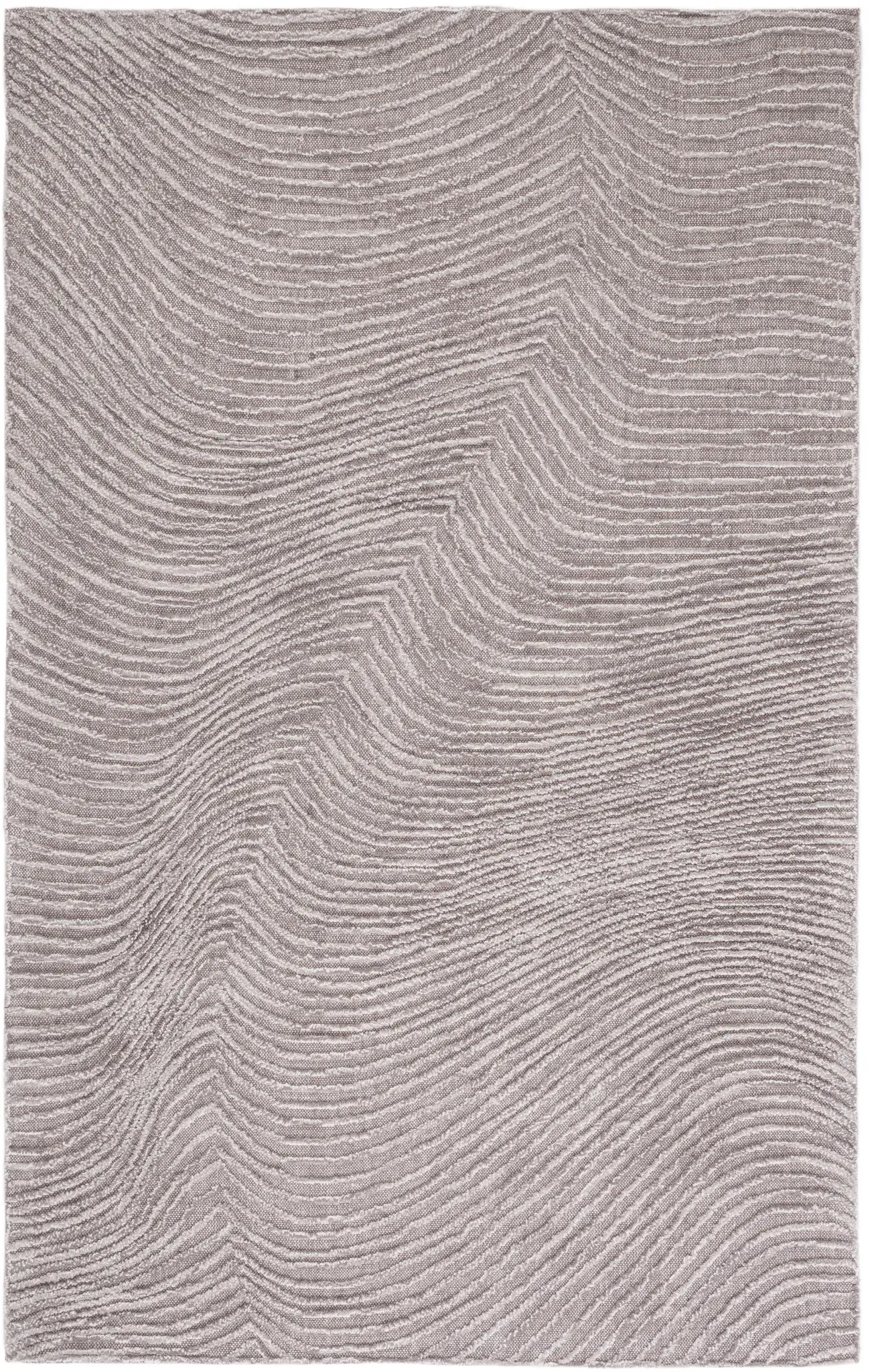 Trace Wavy Line Hand-Tufted Wool Rug
