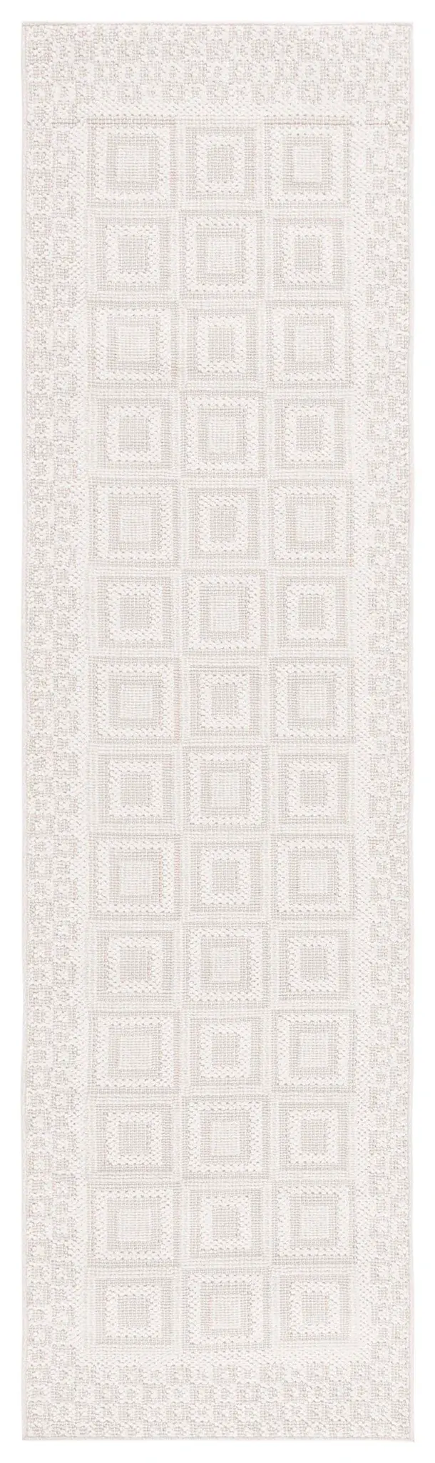 Trends Bordered Grid Shag Rug