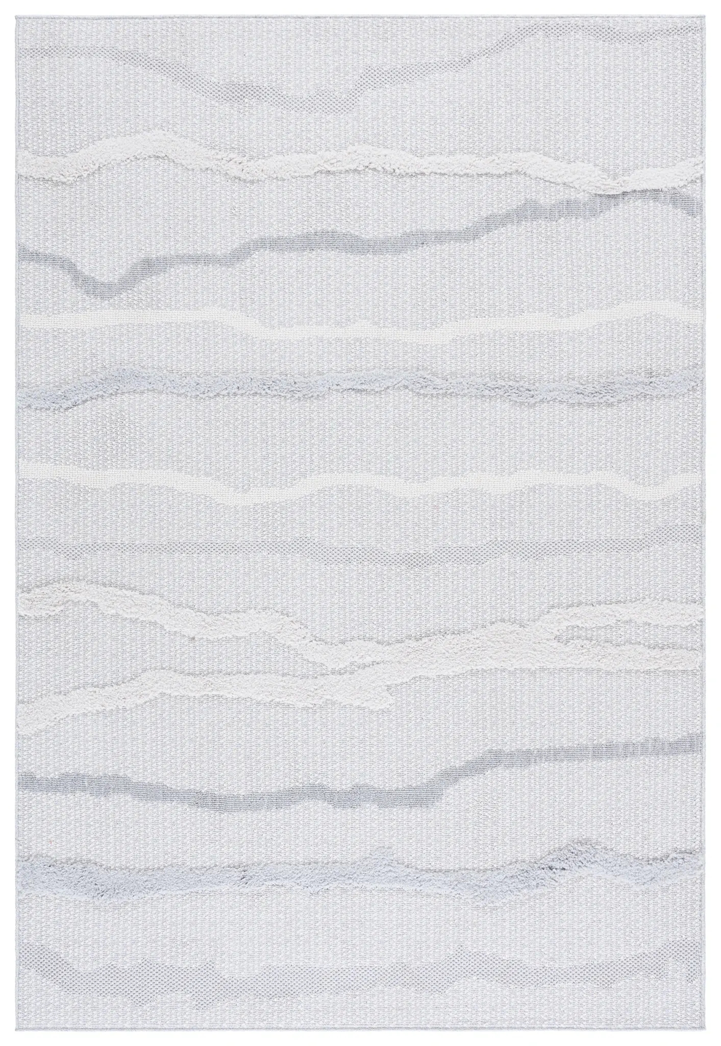 Trends Wavy Stripe Shag Rug
