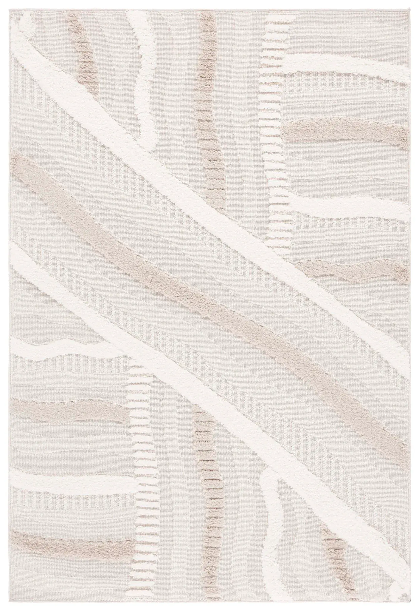 Trends Abstract Ribbon Shag Rug