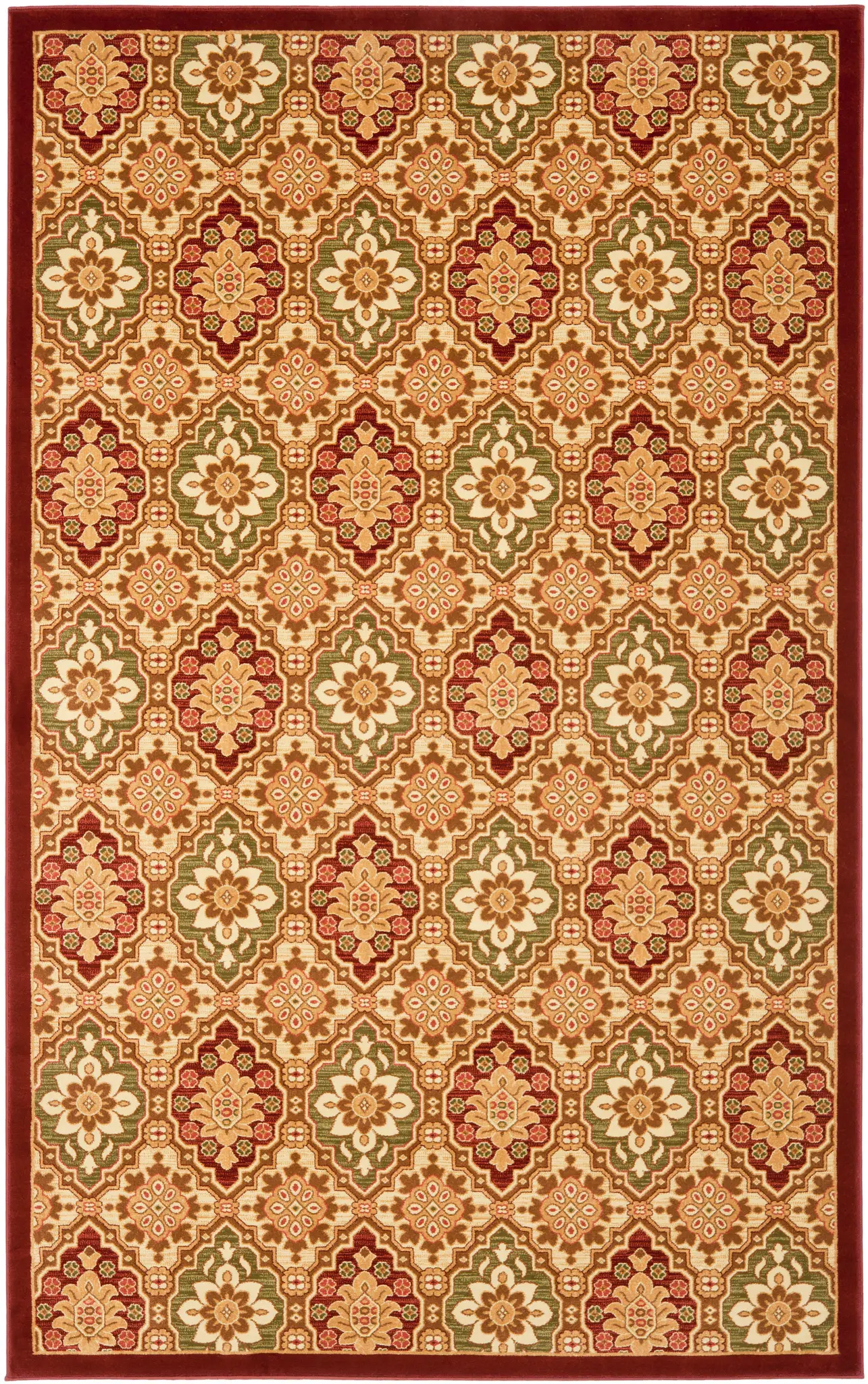 Treasures Floral Tile Rug