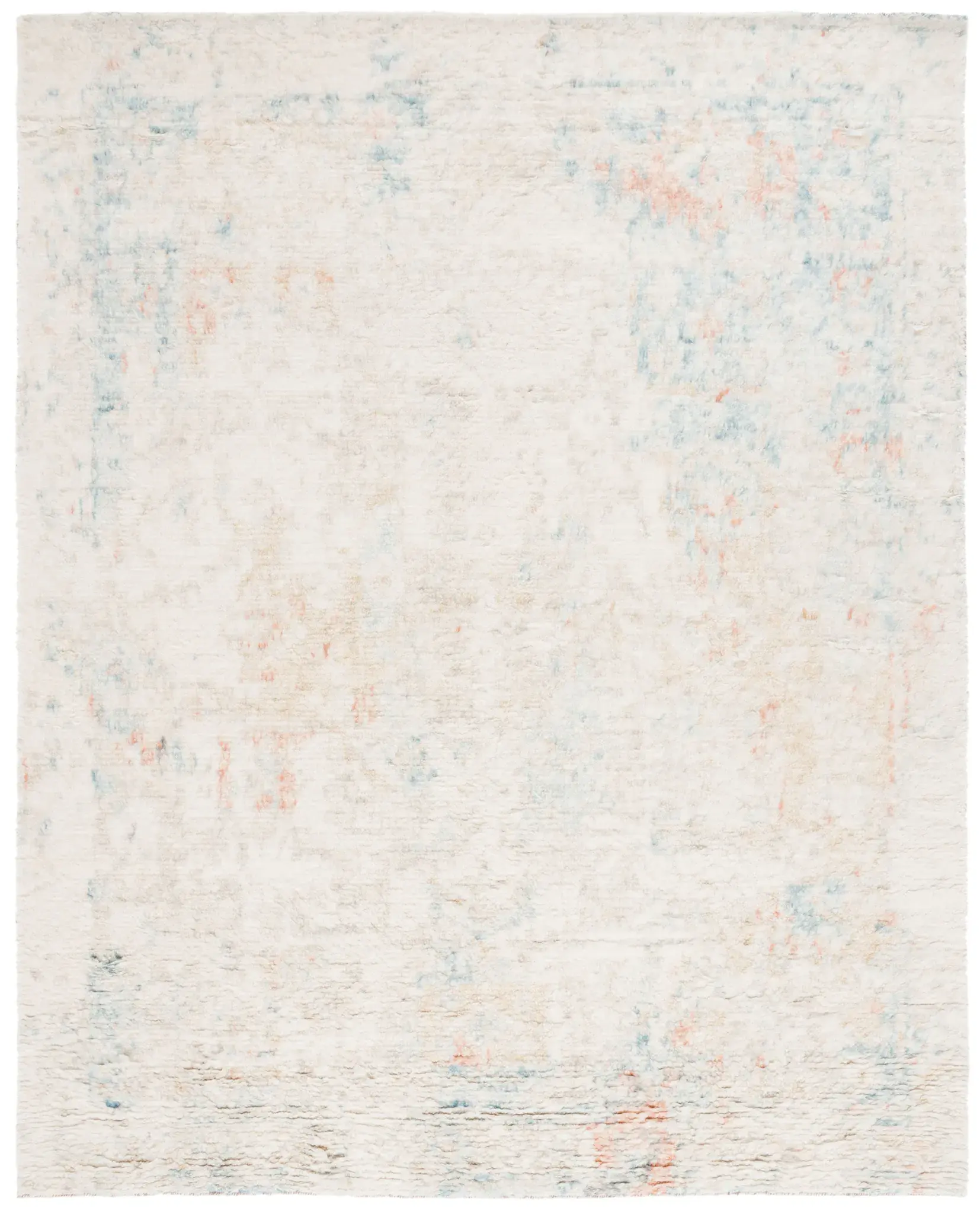Tribeca Faded Abstract Hand-Knotted Wool Rug