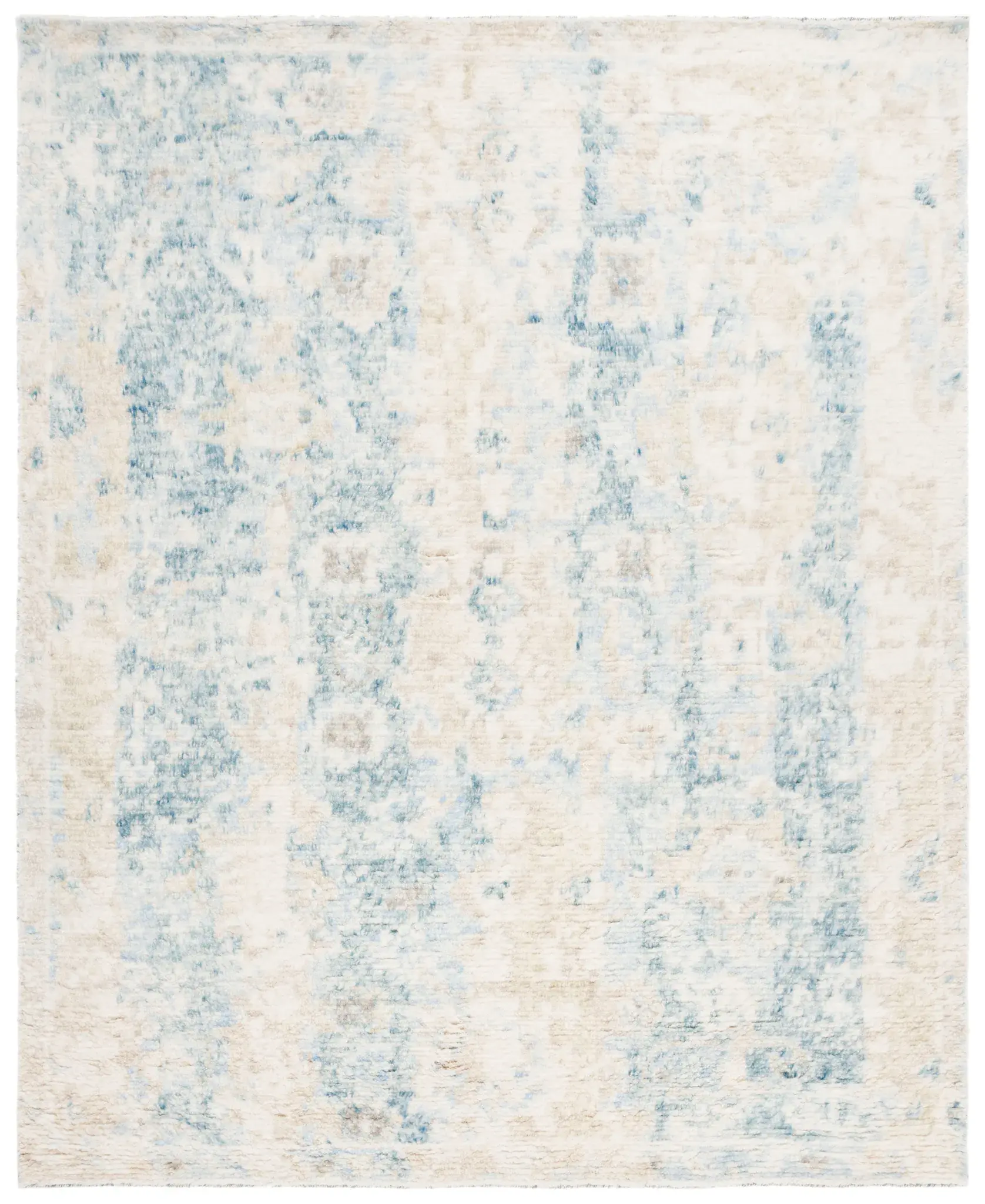 Tribeca Watercolor Wash Hand-Knotted Wool Rug
