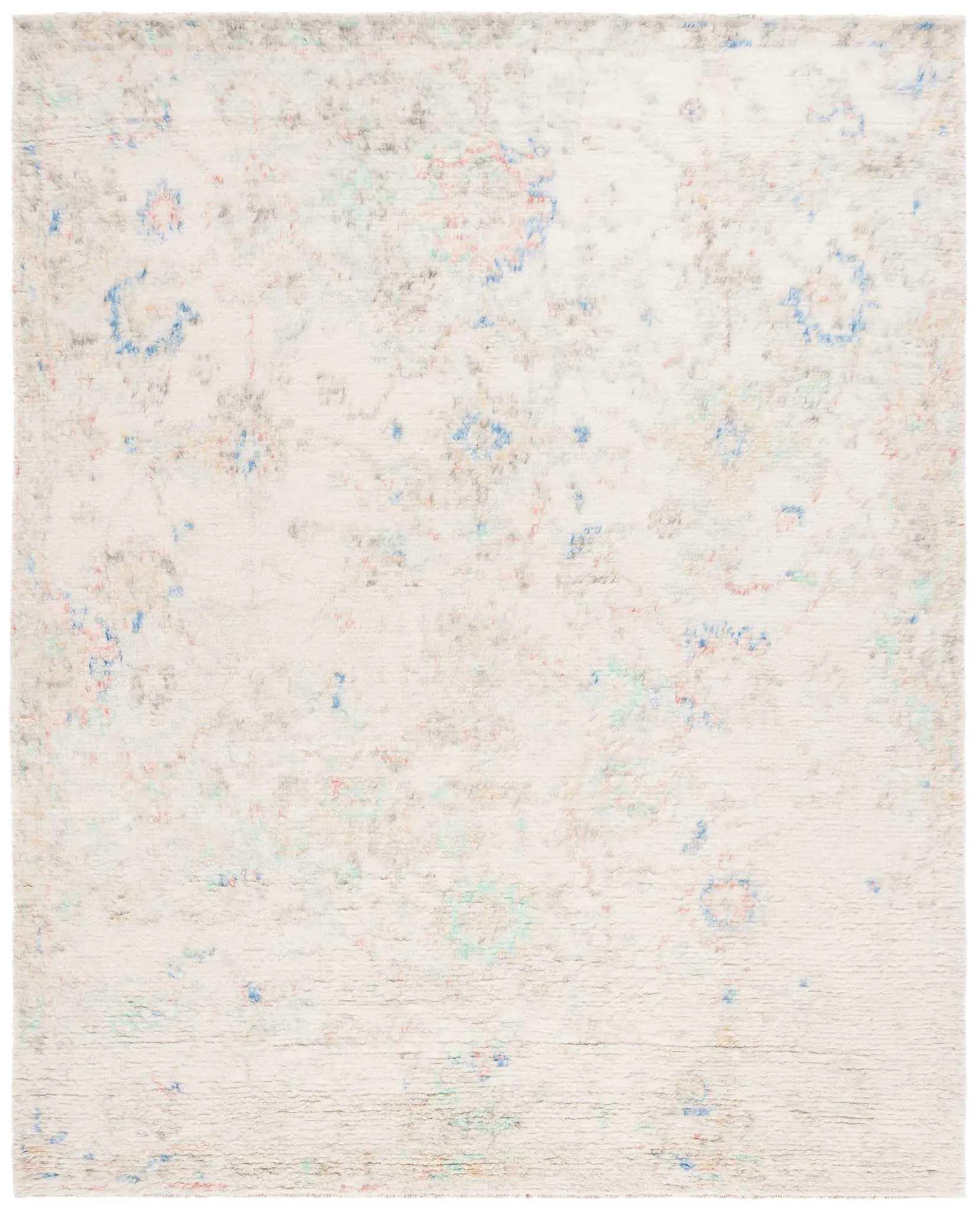 Tribeca Faded Floral Hand-Knotted Wool Rug