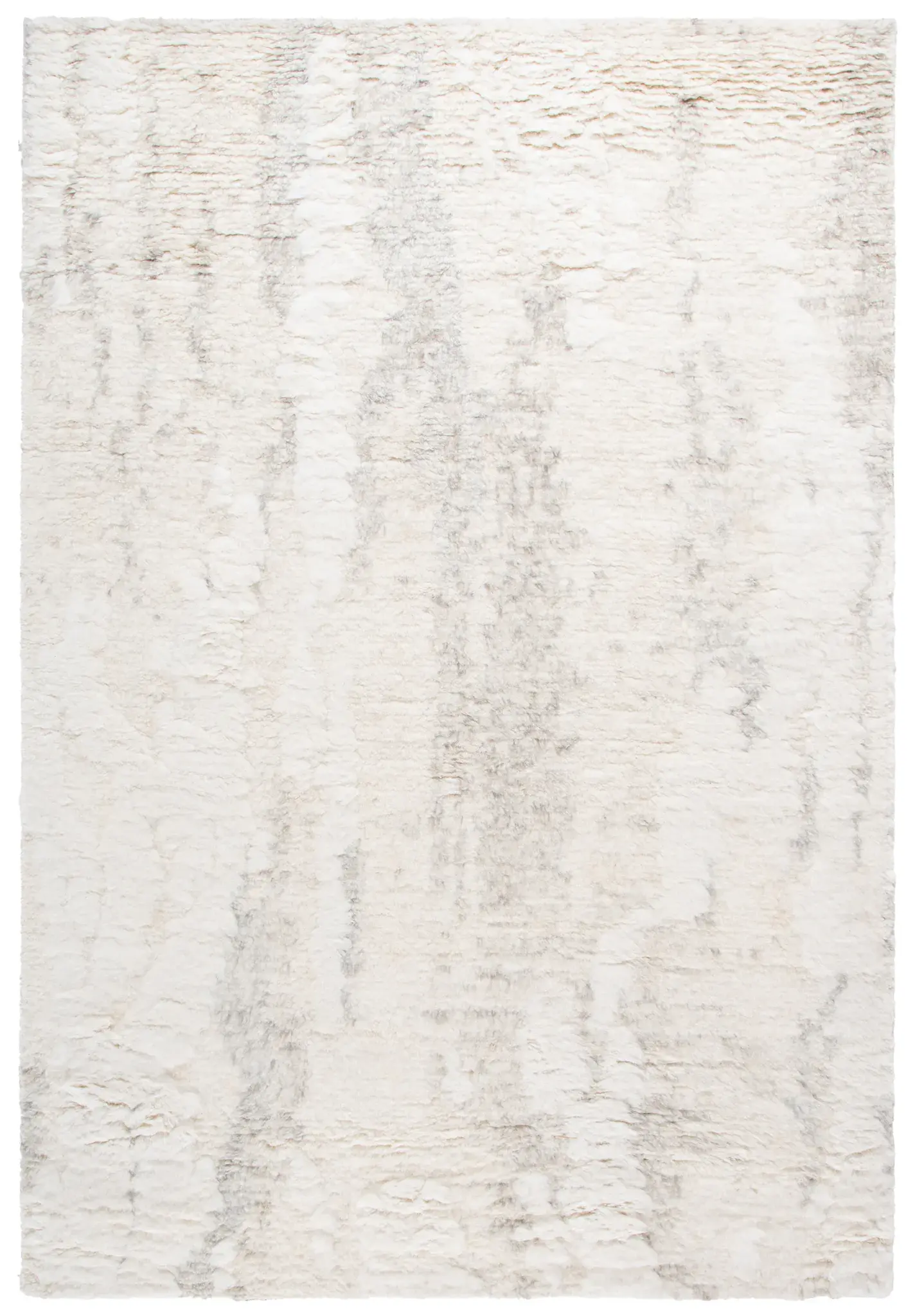 Tribeca Striated Hand-Knotted Shag Wool Rug