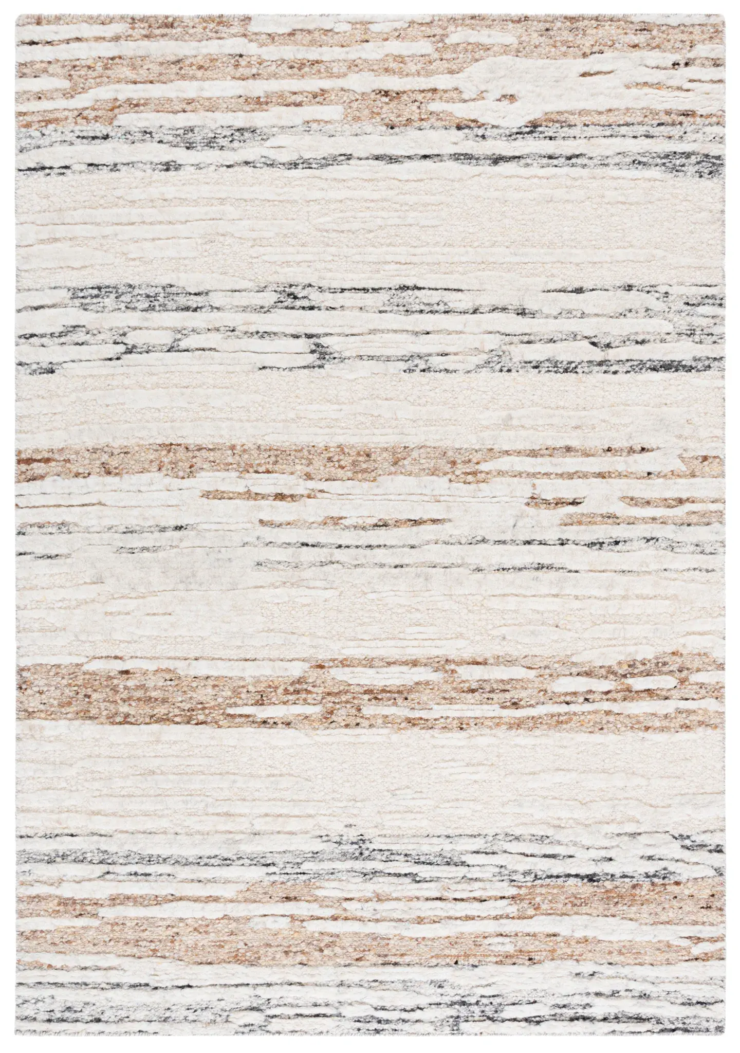 Tribeca Linear Abstract Hand-Knotted Wool Rug