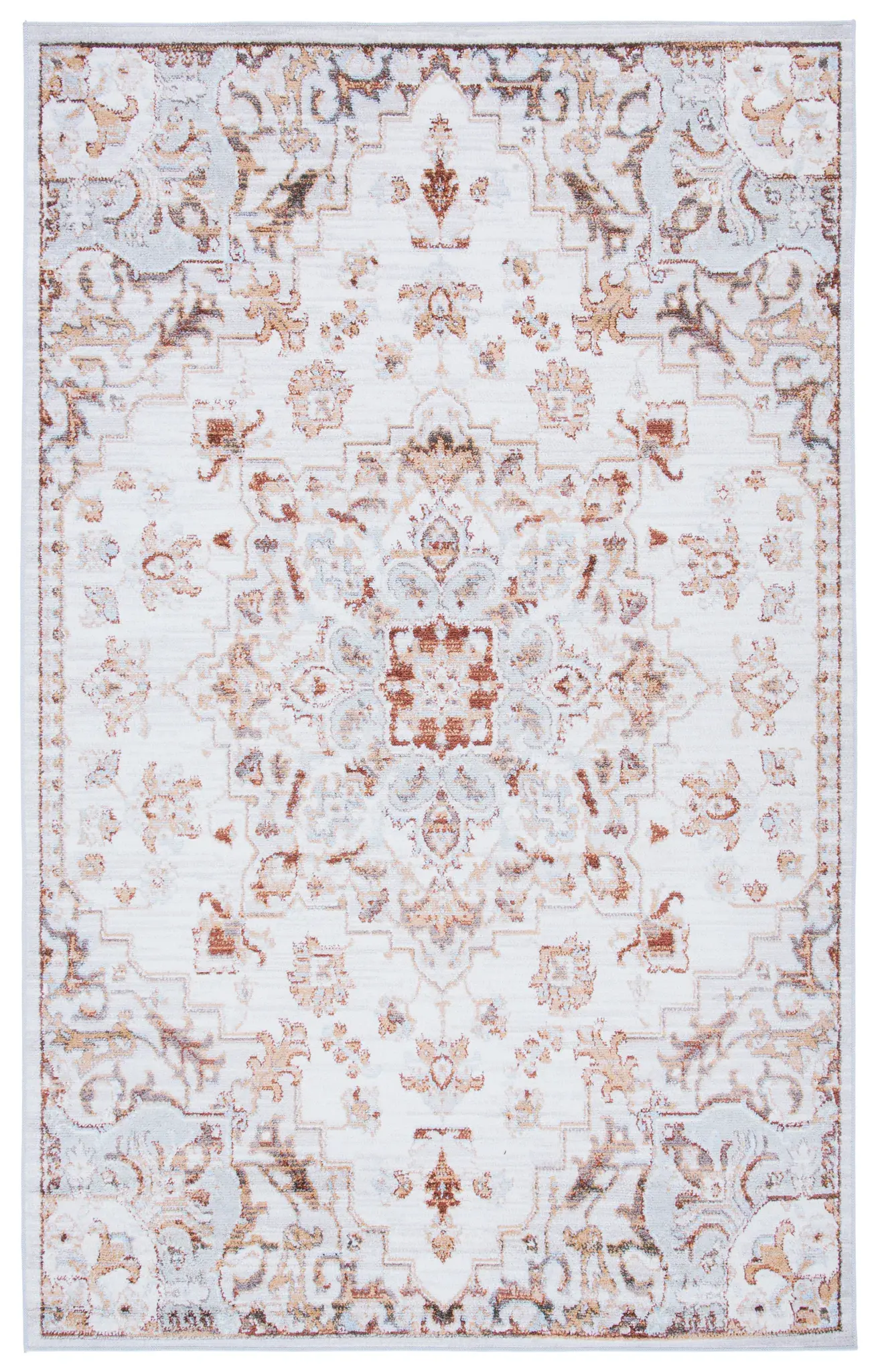 Tucson Open Field Medallion Washable Rug