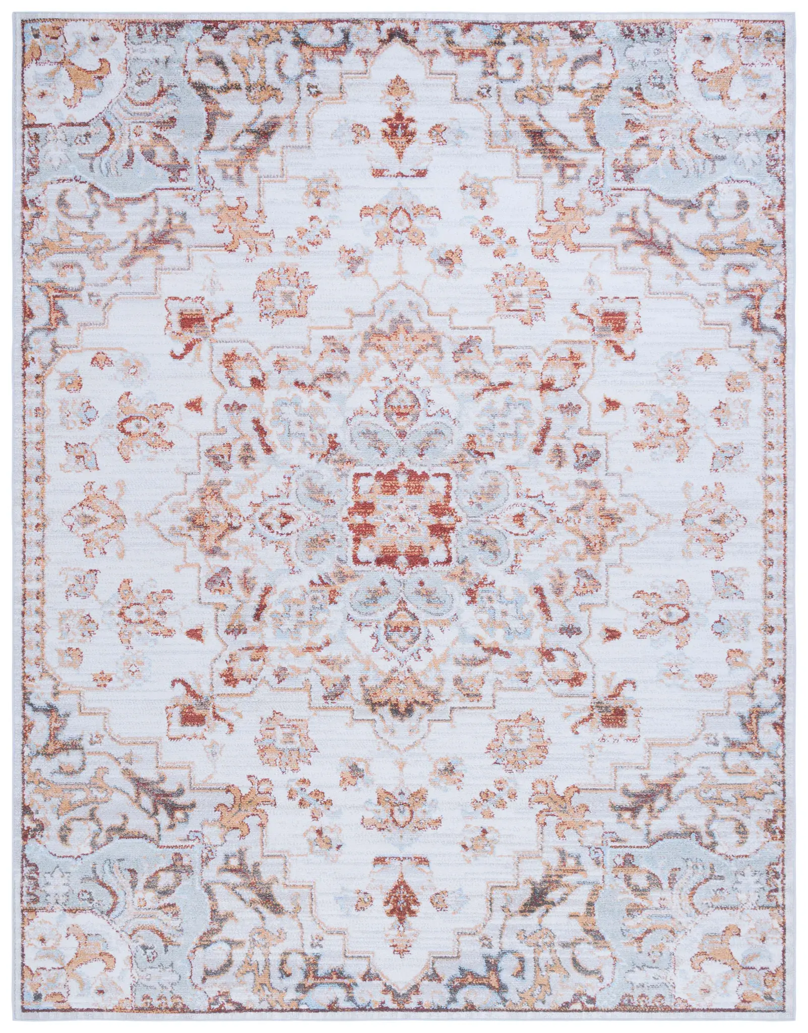Tucson Open Field Medallion Washable Rug