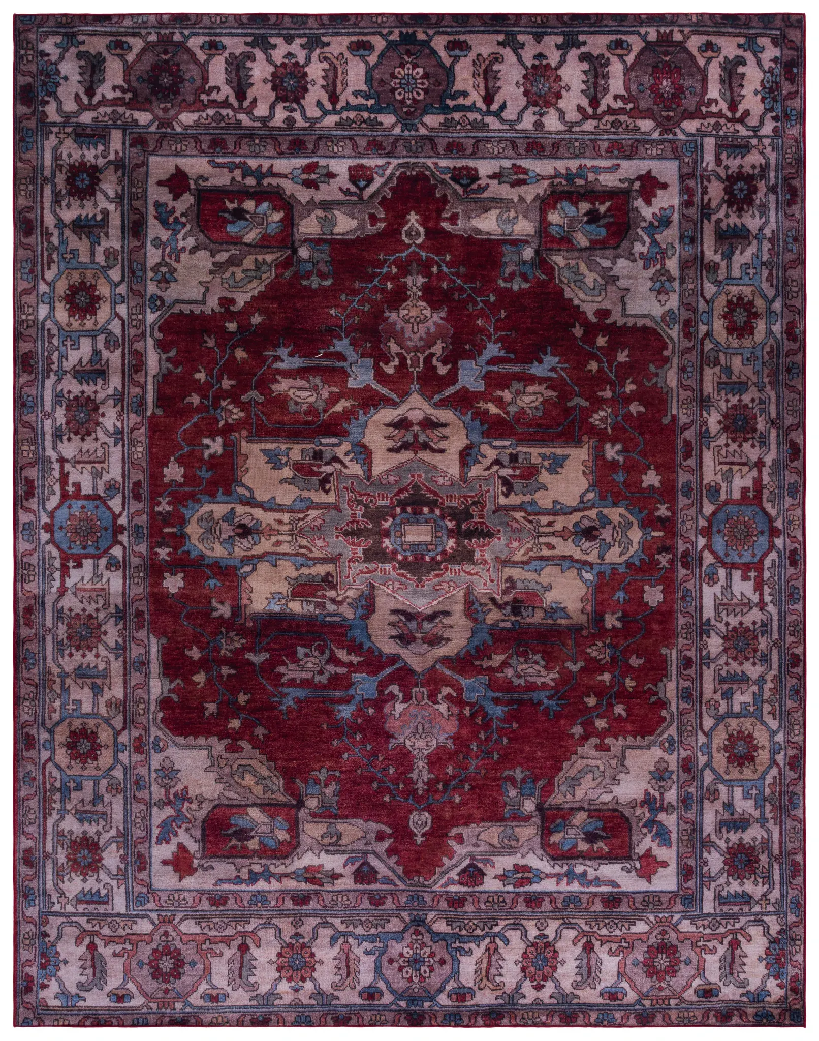 Tucson Distressed Traditional Medallion Washable Rug