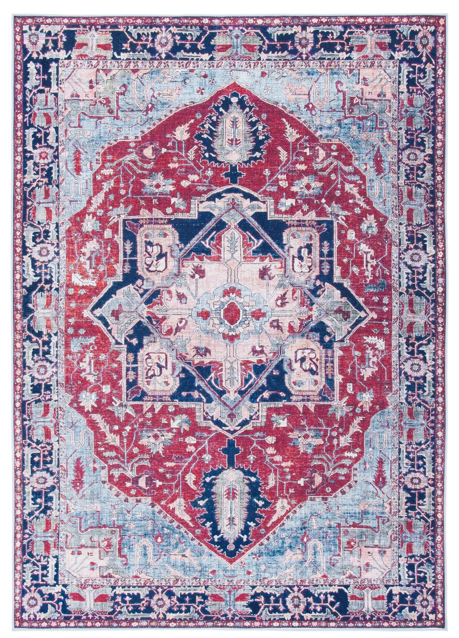 Tucson Boho Medallion Washable Rug