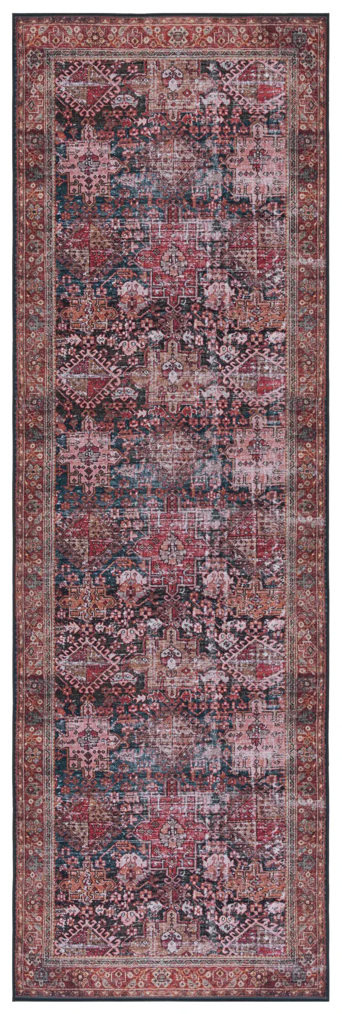 Tucson Traditional Medallion Washable Rug