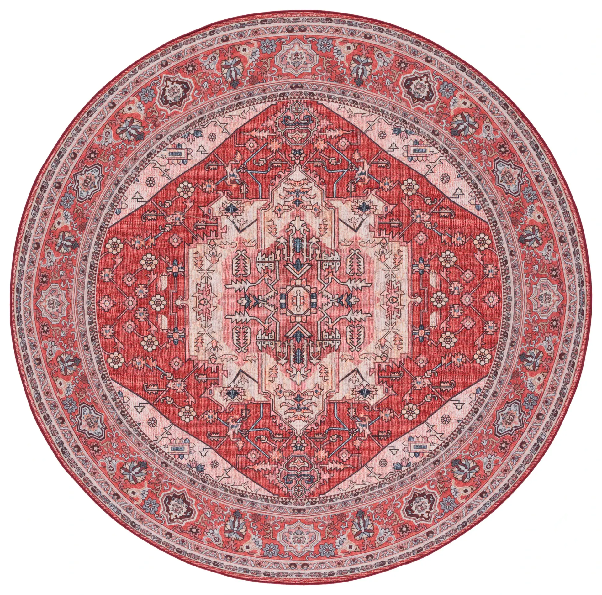 Tucson Southwestern Medallion Washable Rug