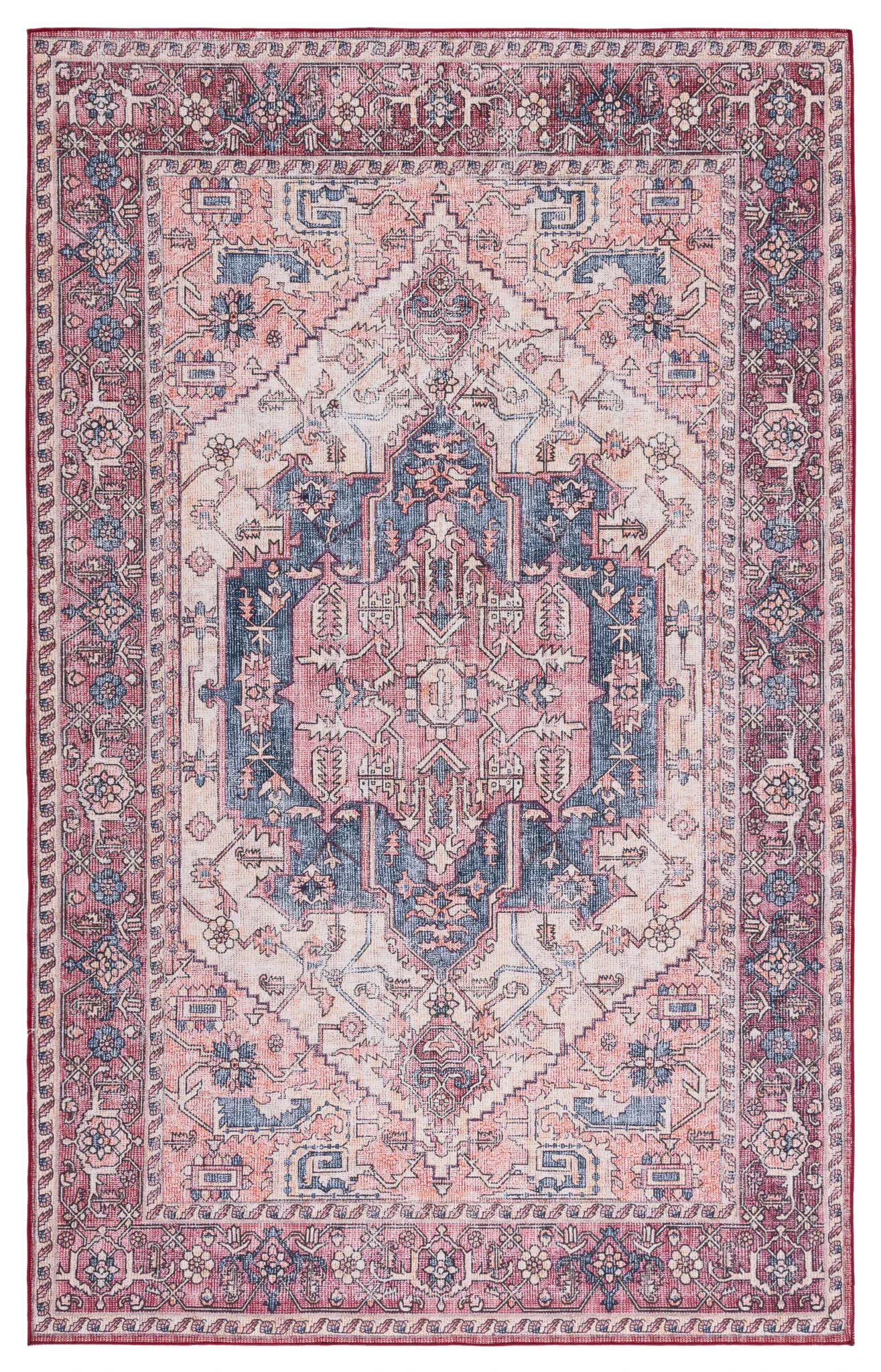 Tucson Tribal Star Medallion Washable Rug