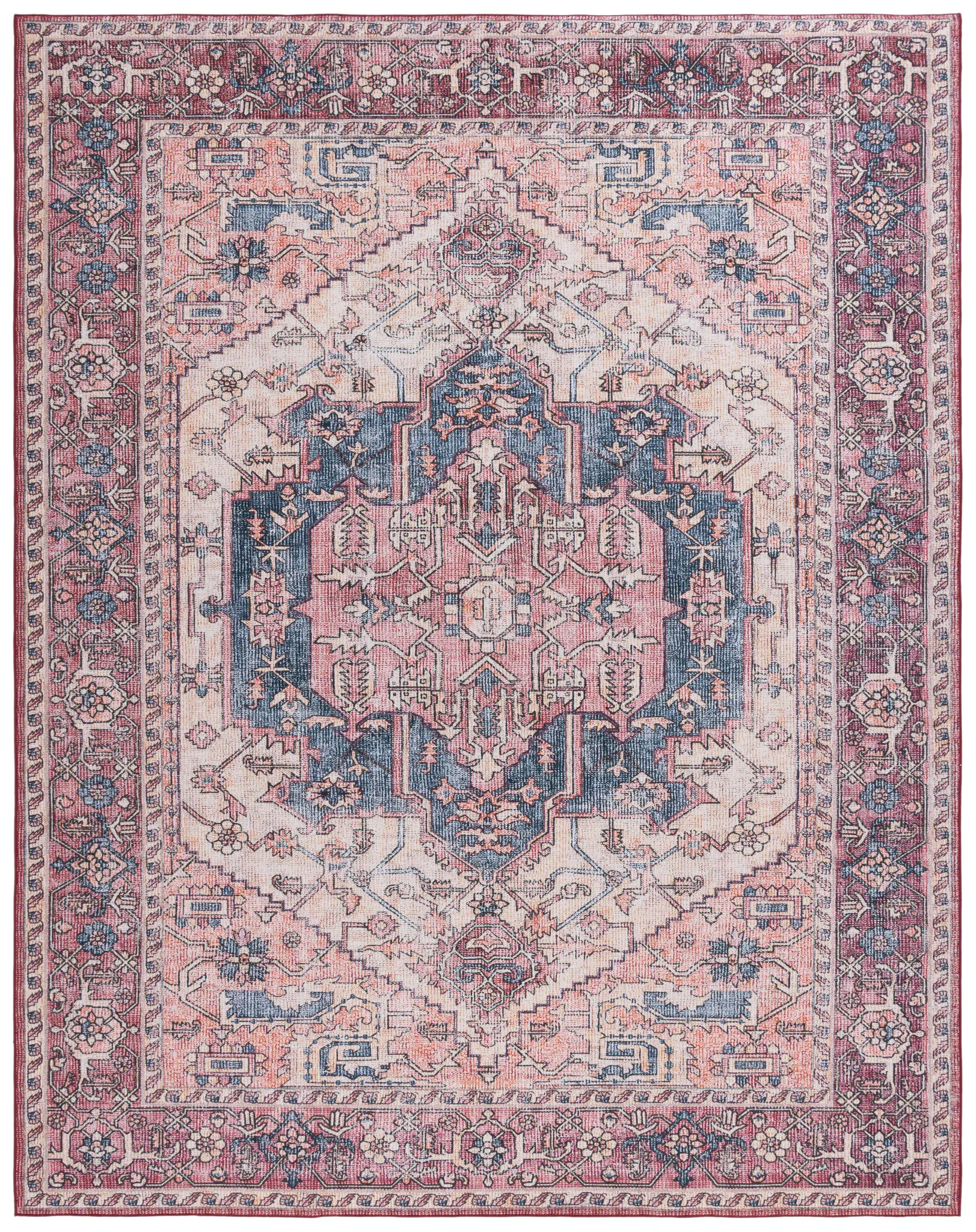 Tucson Tribal Star Medallion Washable Rug