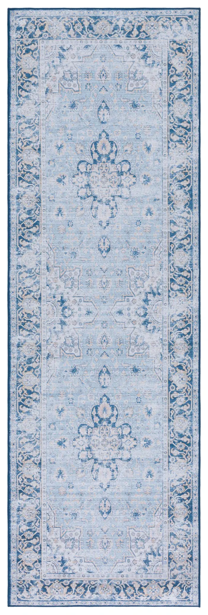 Tucson Floral Medallion Washable Rug
