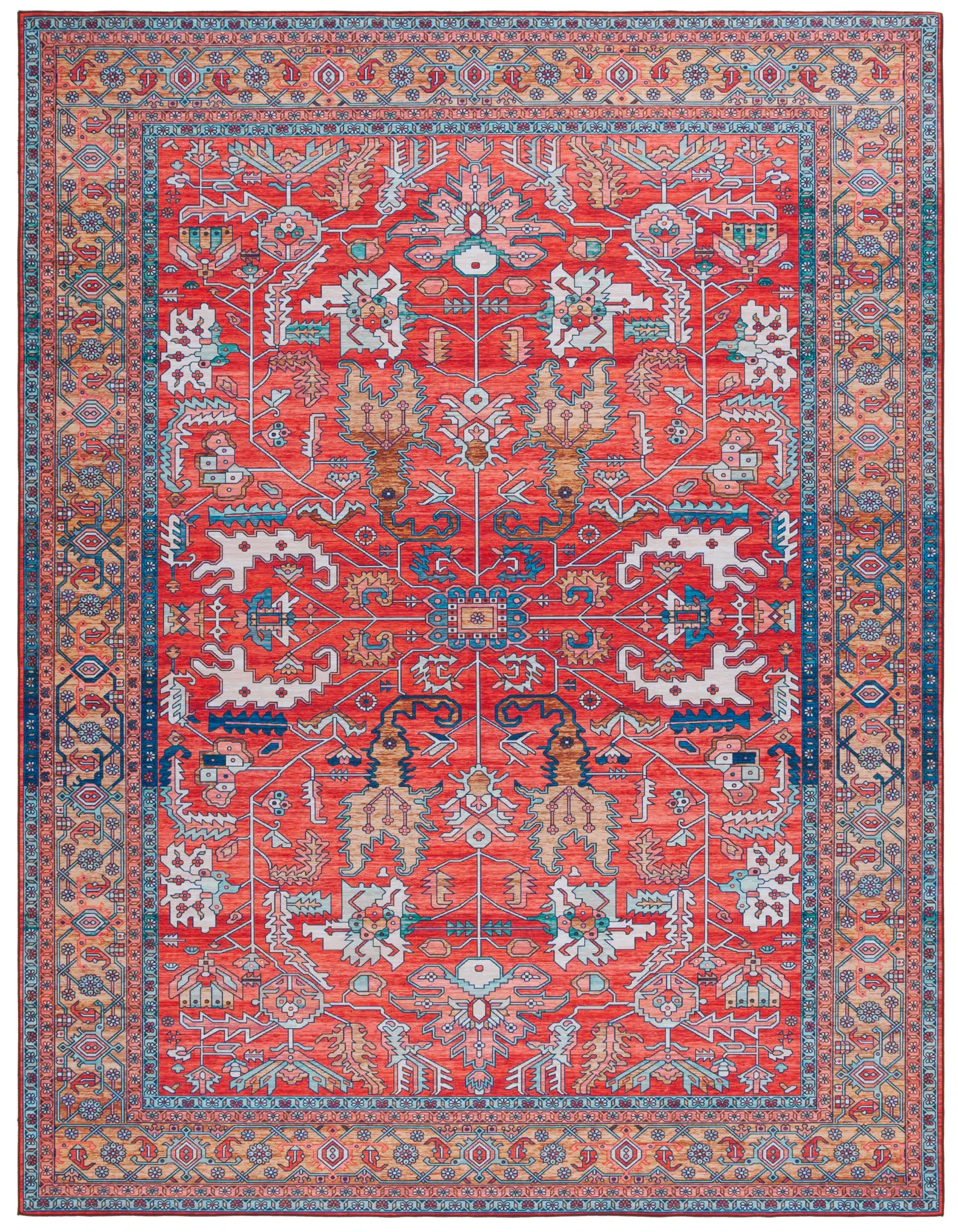 Tucson Traditional Allover Washable Rug