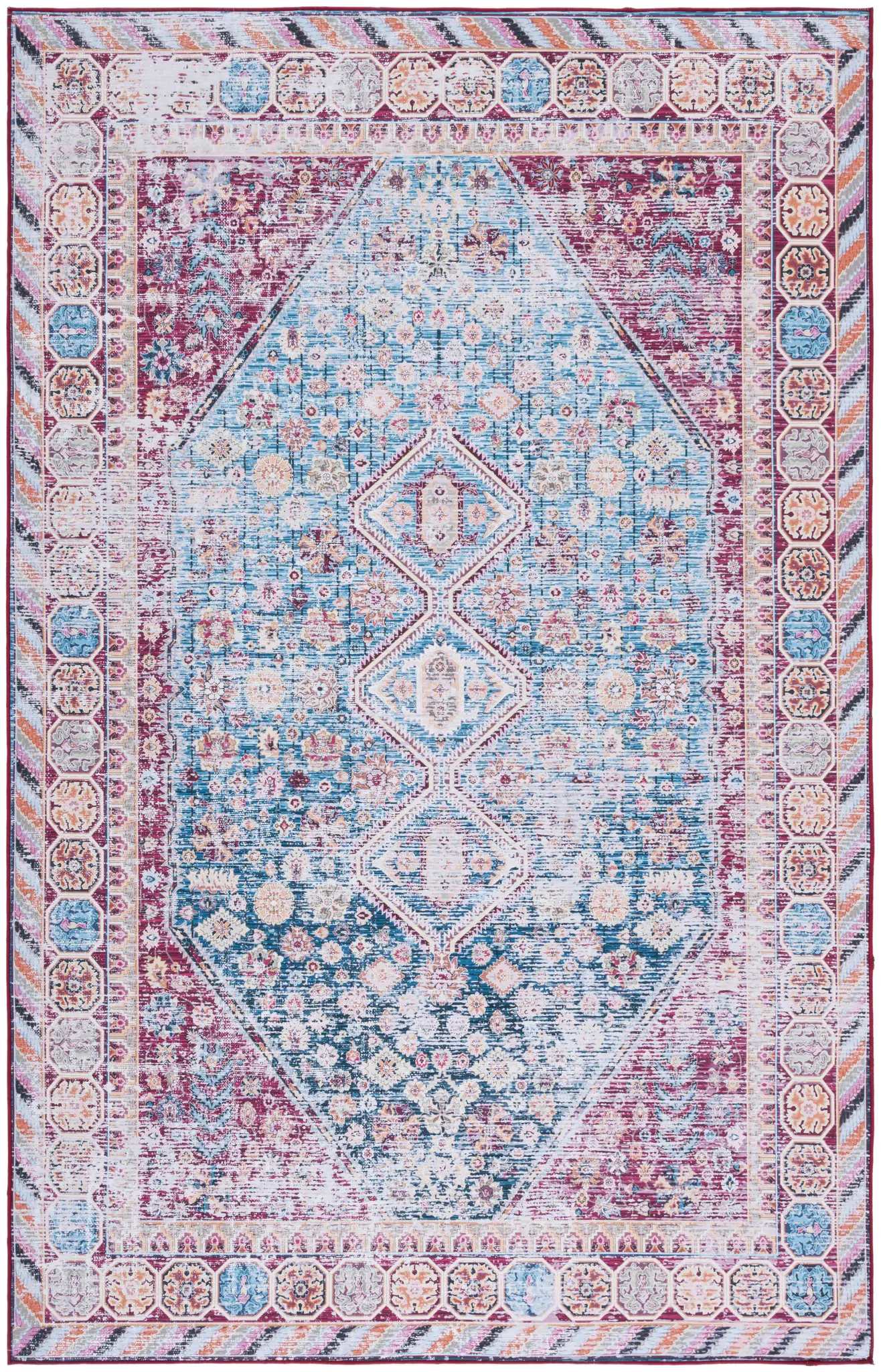 Tucson Triple Medallion Washable Rug