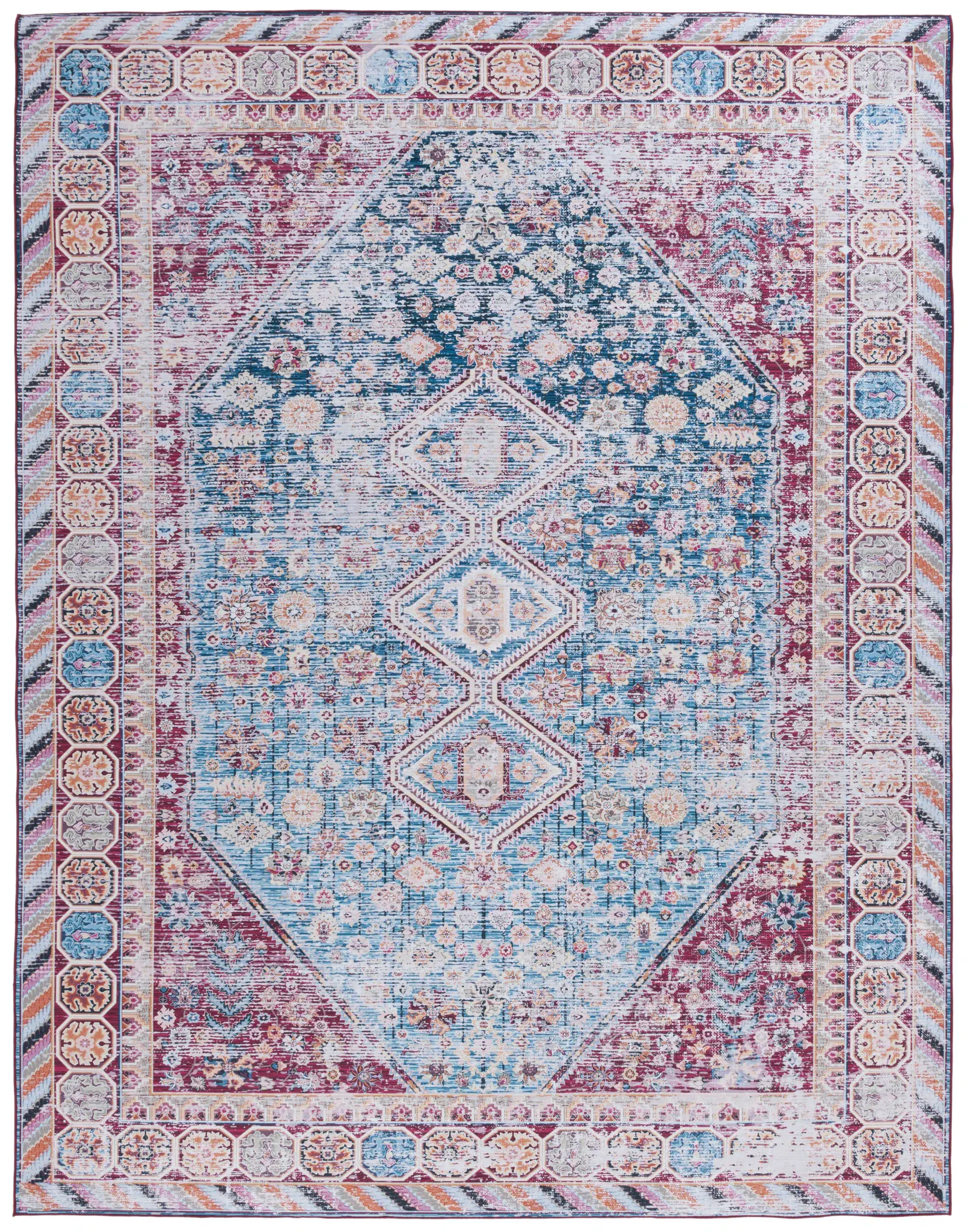 Tucson Triple Medallion Washable Rug