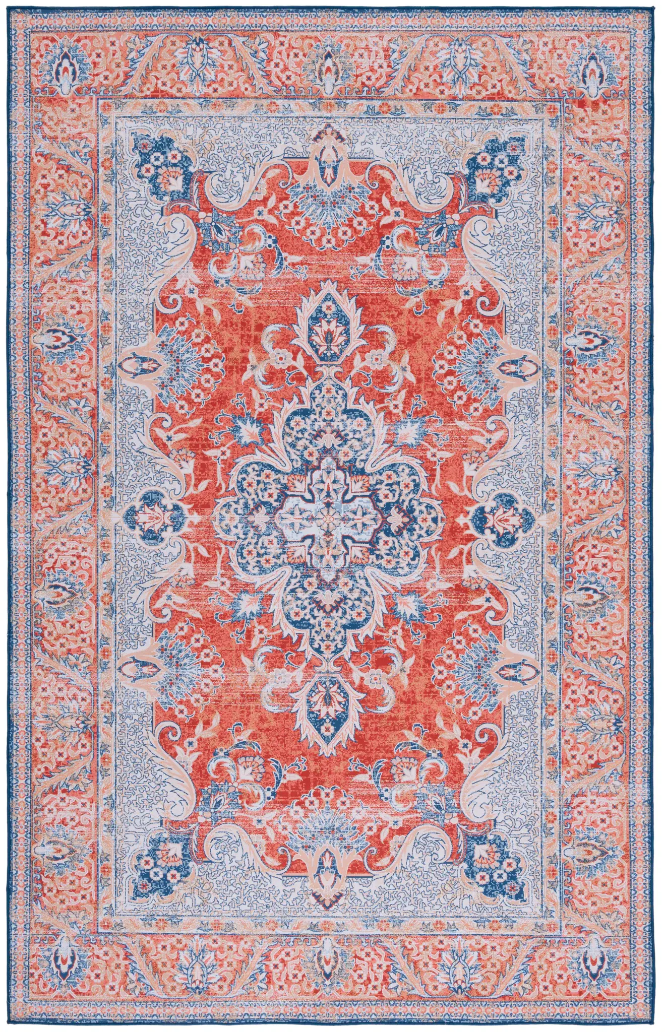 Tucson Arabesque Medallion Washable Rug