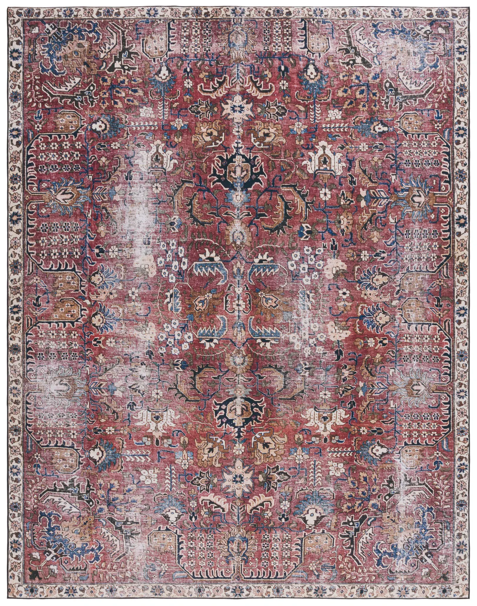 Tucson Distressed Persian Allover Washable Rug
