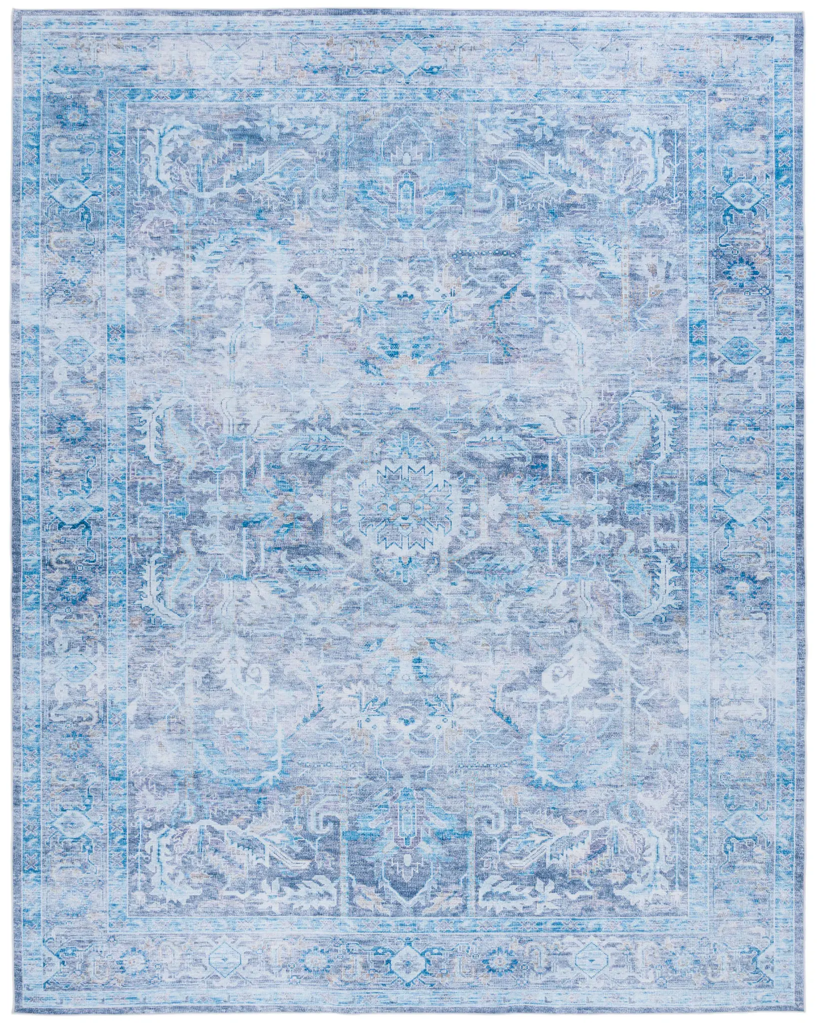 Tucson Faded Allover Medallion Washable Rug