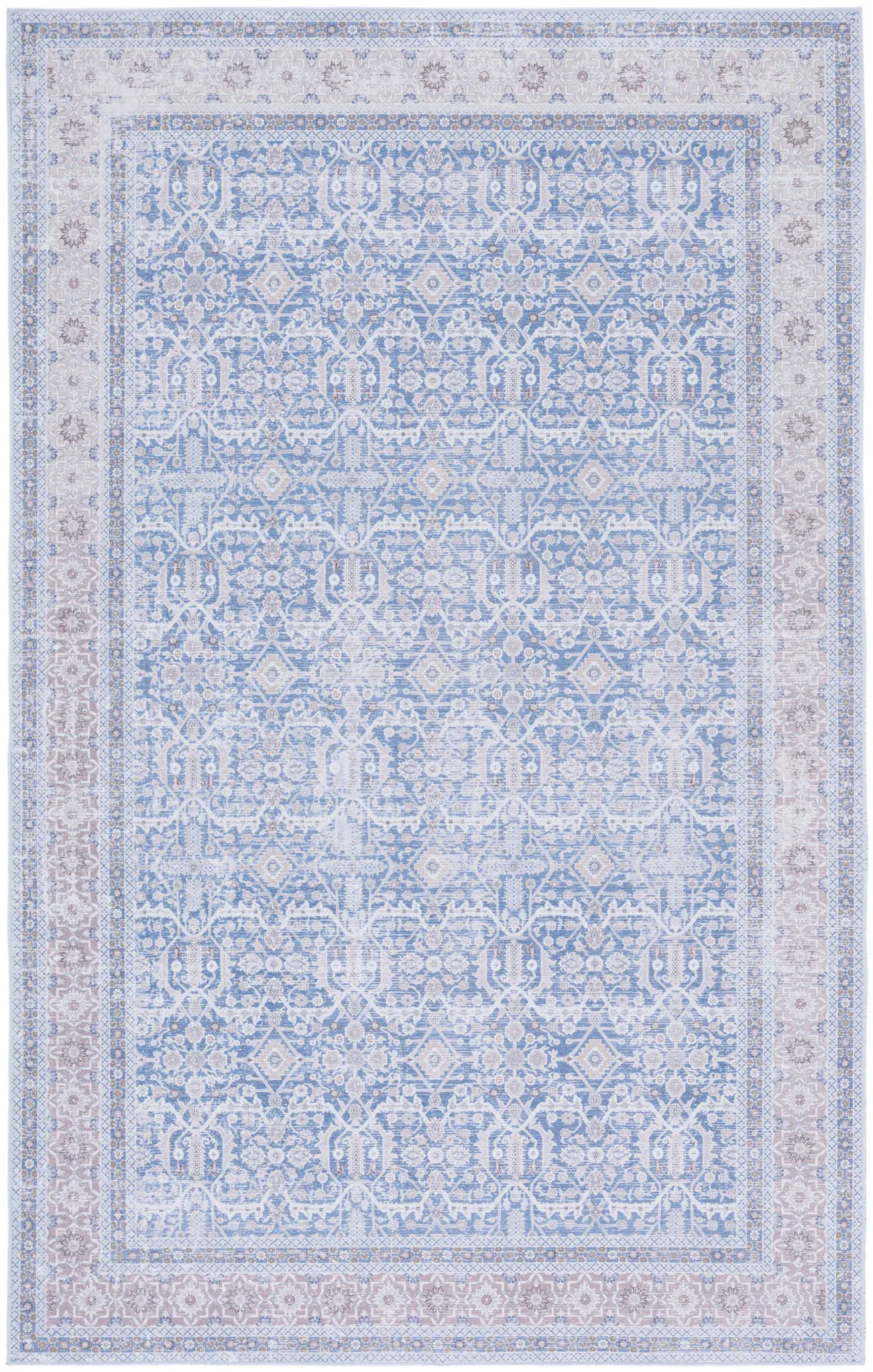 Tucson Allover Floral Washable Rug