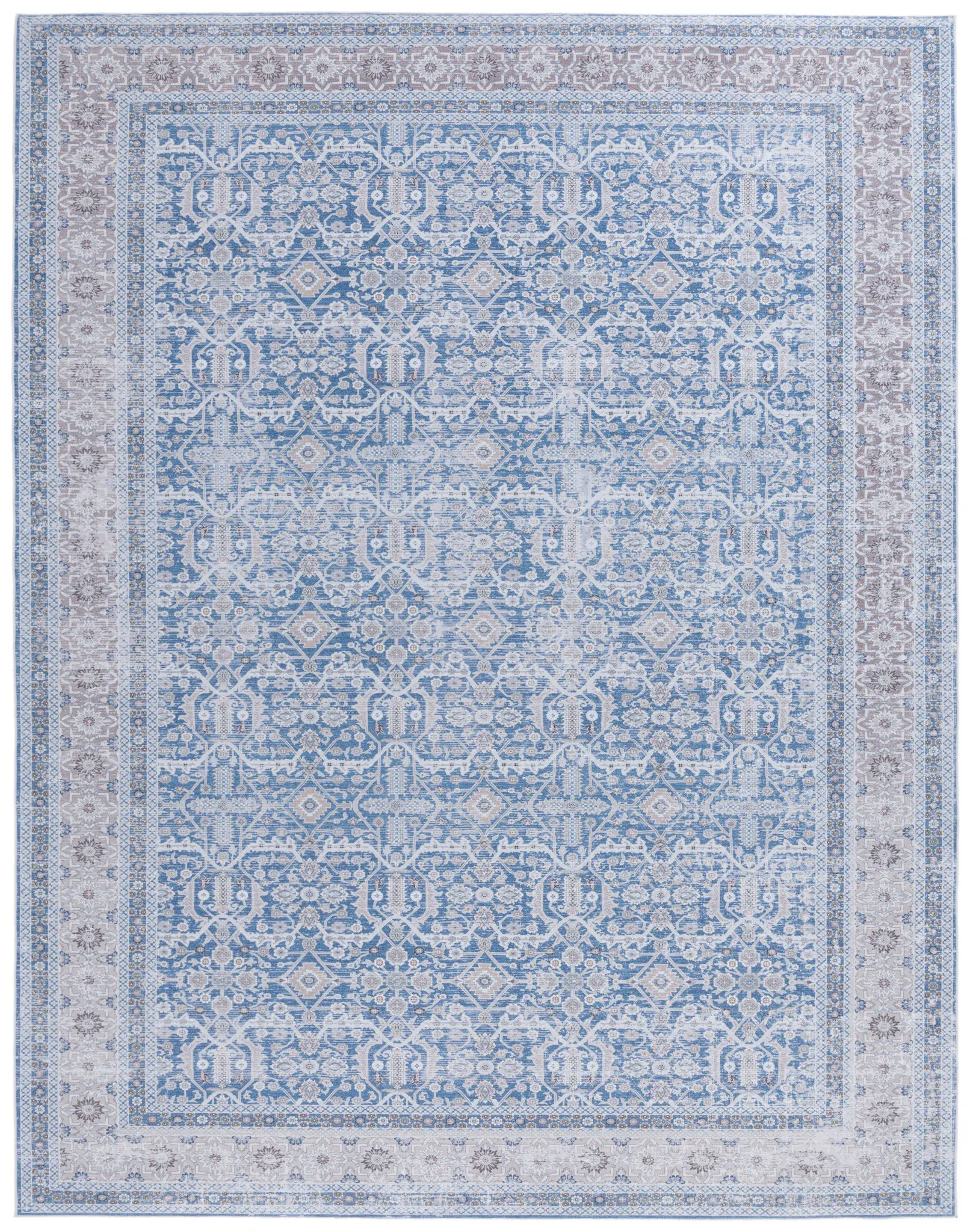Tucson Allover Floral Washable Rug