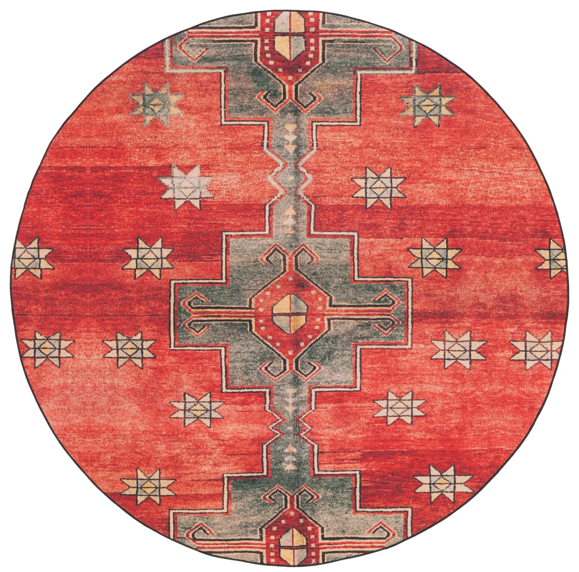 Tucson Southwestern Tribal Washable Rug