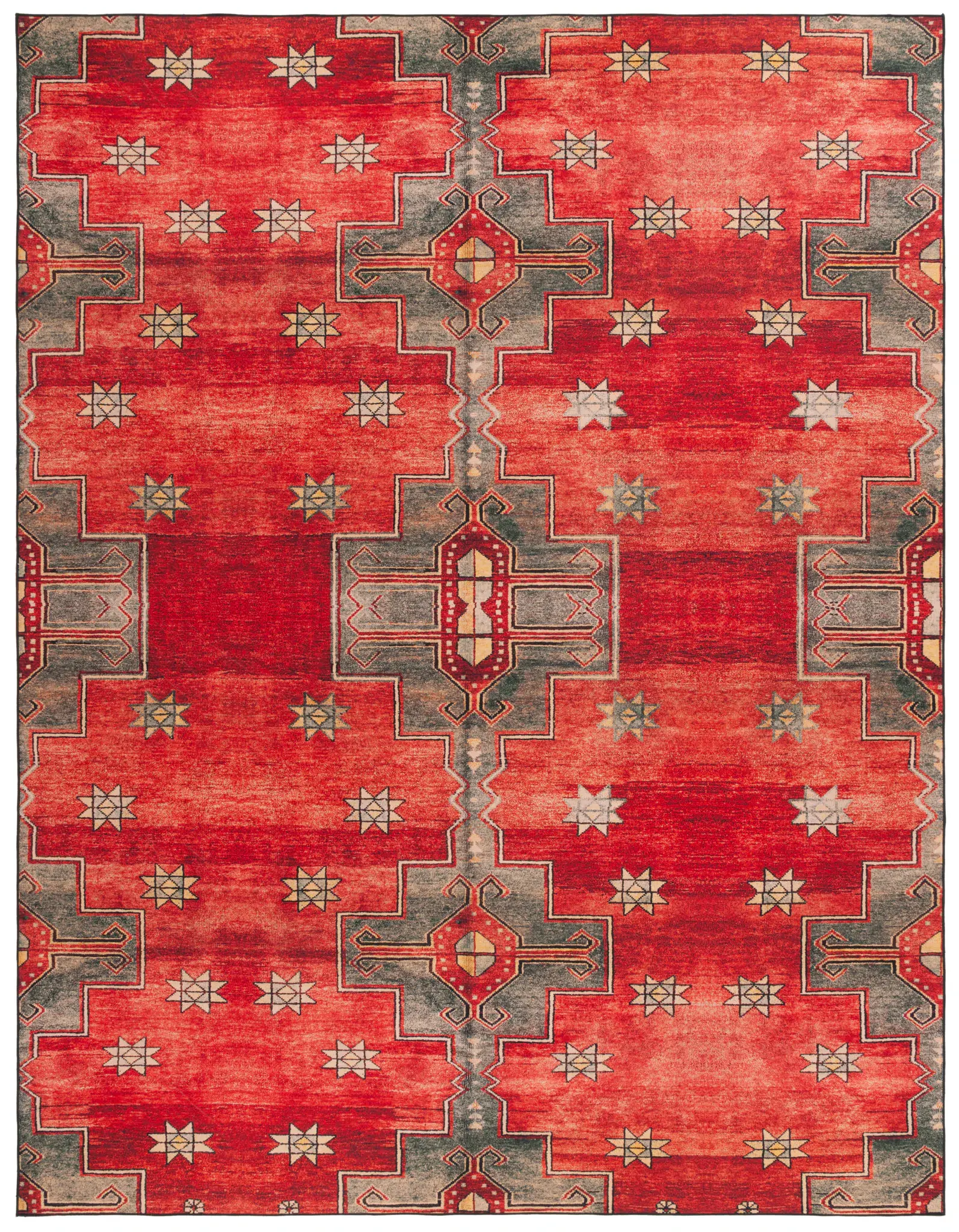 Tucson Southwestern Tribal Washable Rug