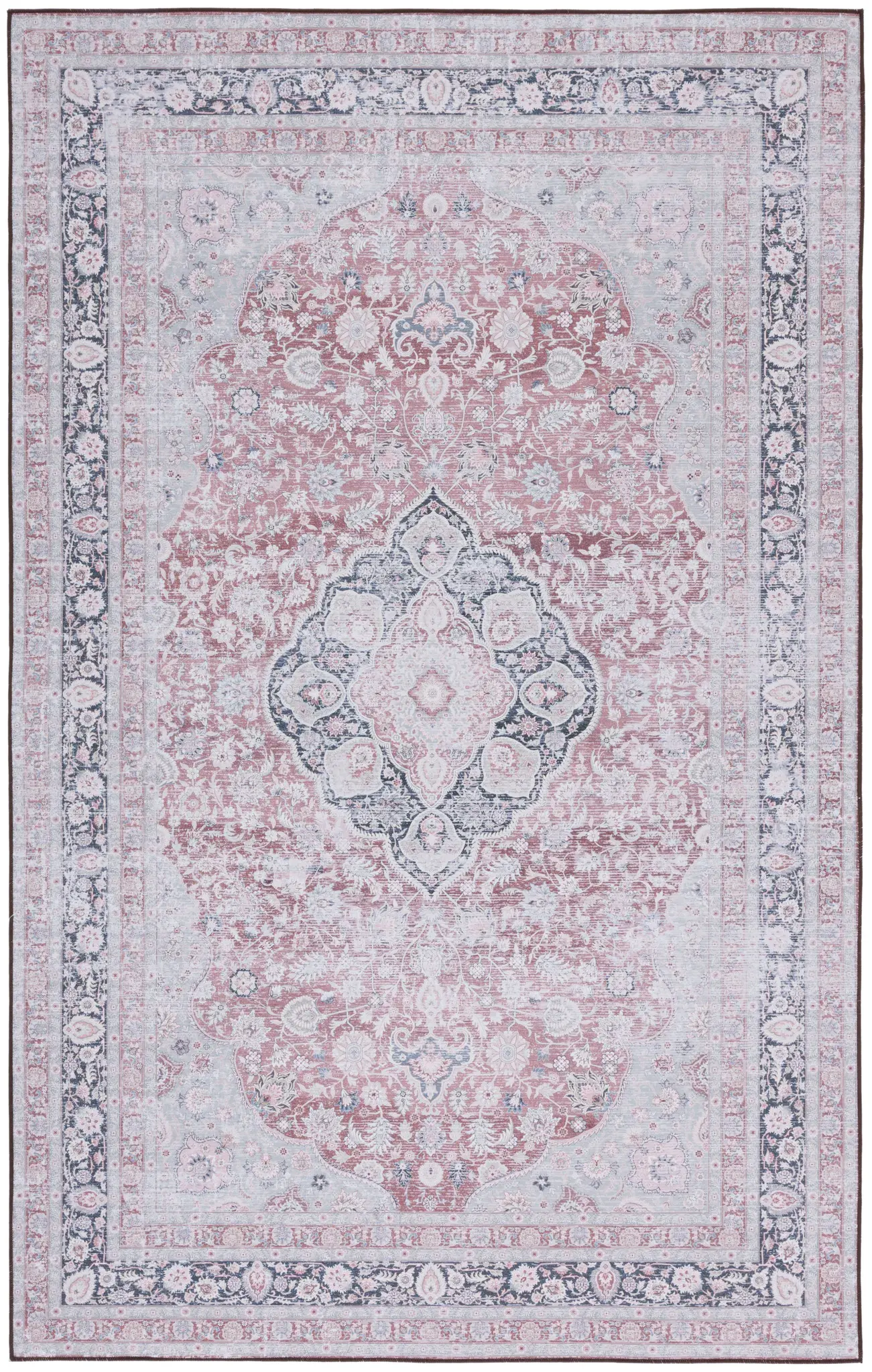 Tucson Persian Medallion Washable Rug