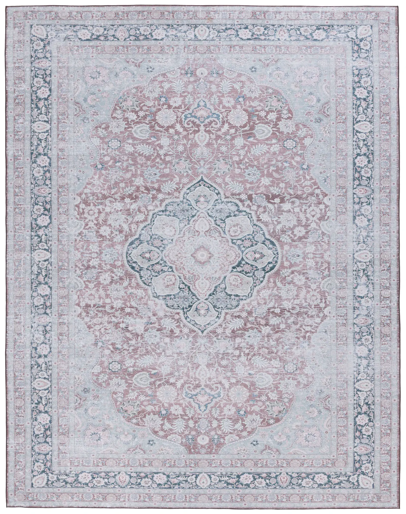 Tucson Persian Medallion Washable Rug