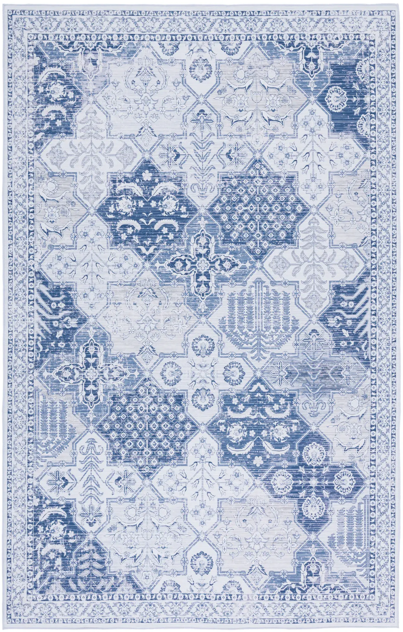Tucson Patchwork Tile Washable Rug