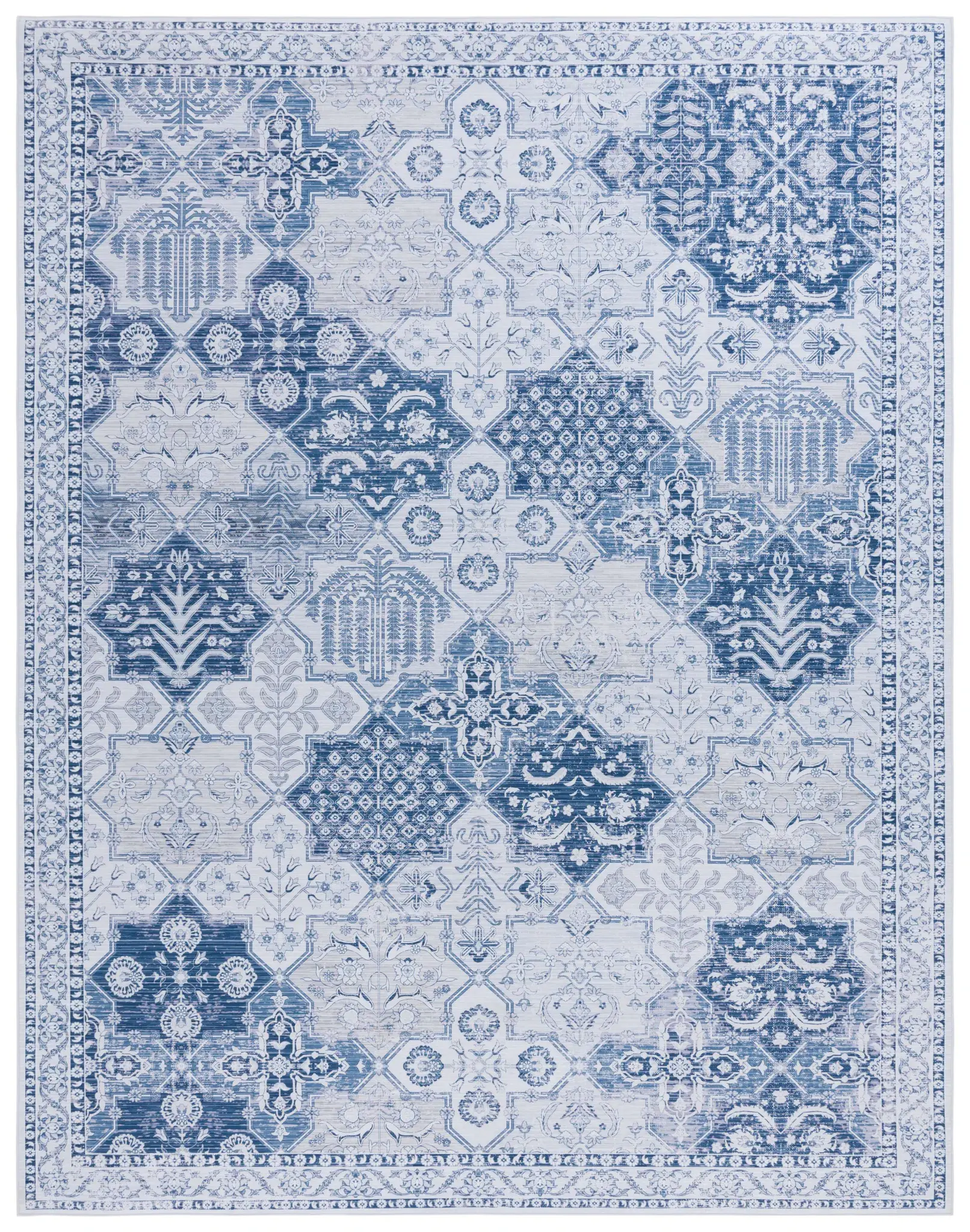 Tucson Patchwork Tile Washable Rug