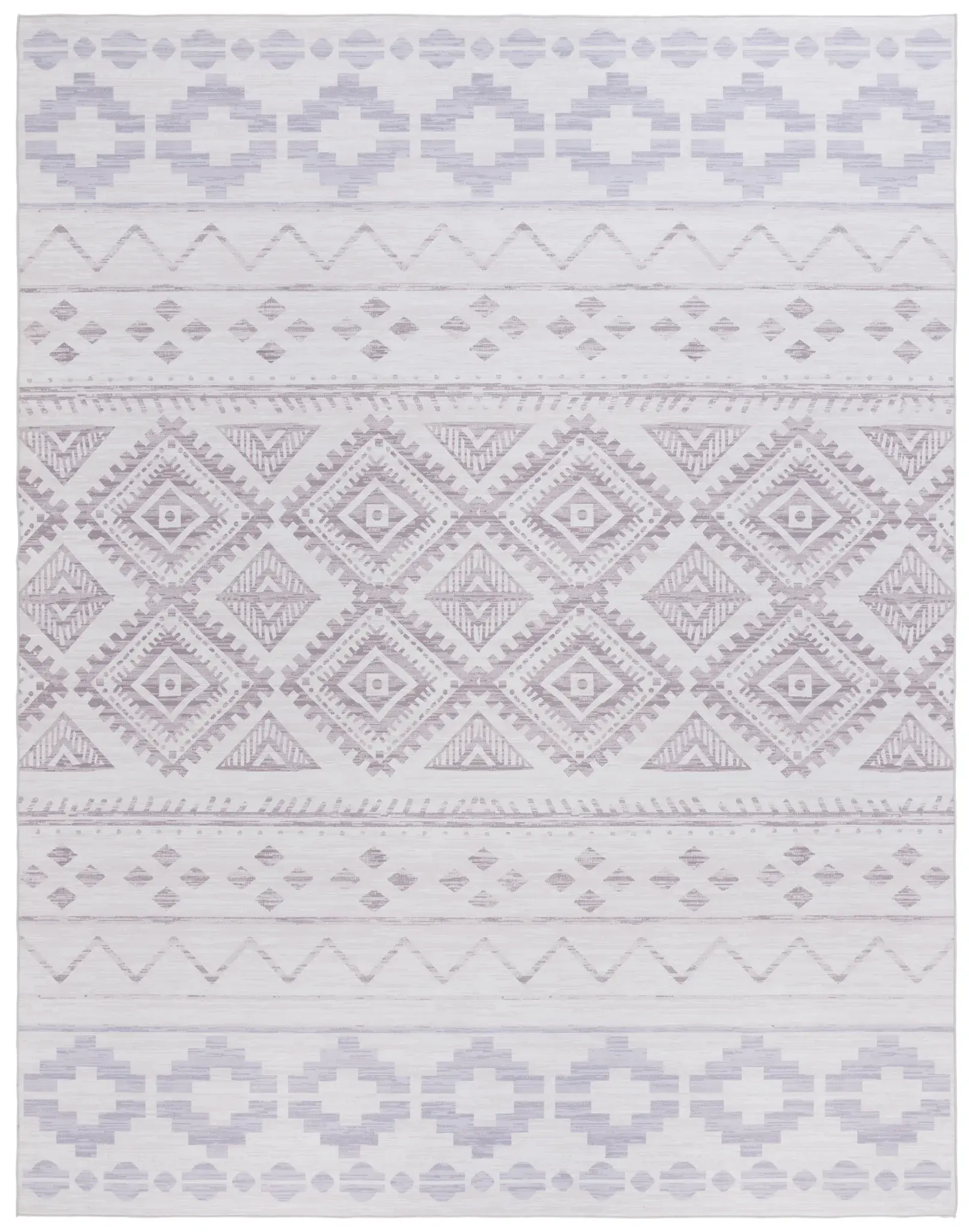 Tucson Banded Diamond Washable Rug