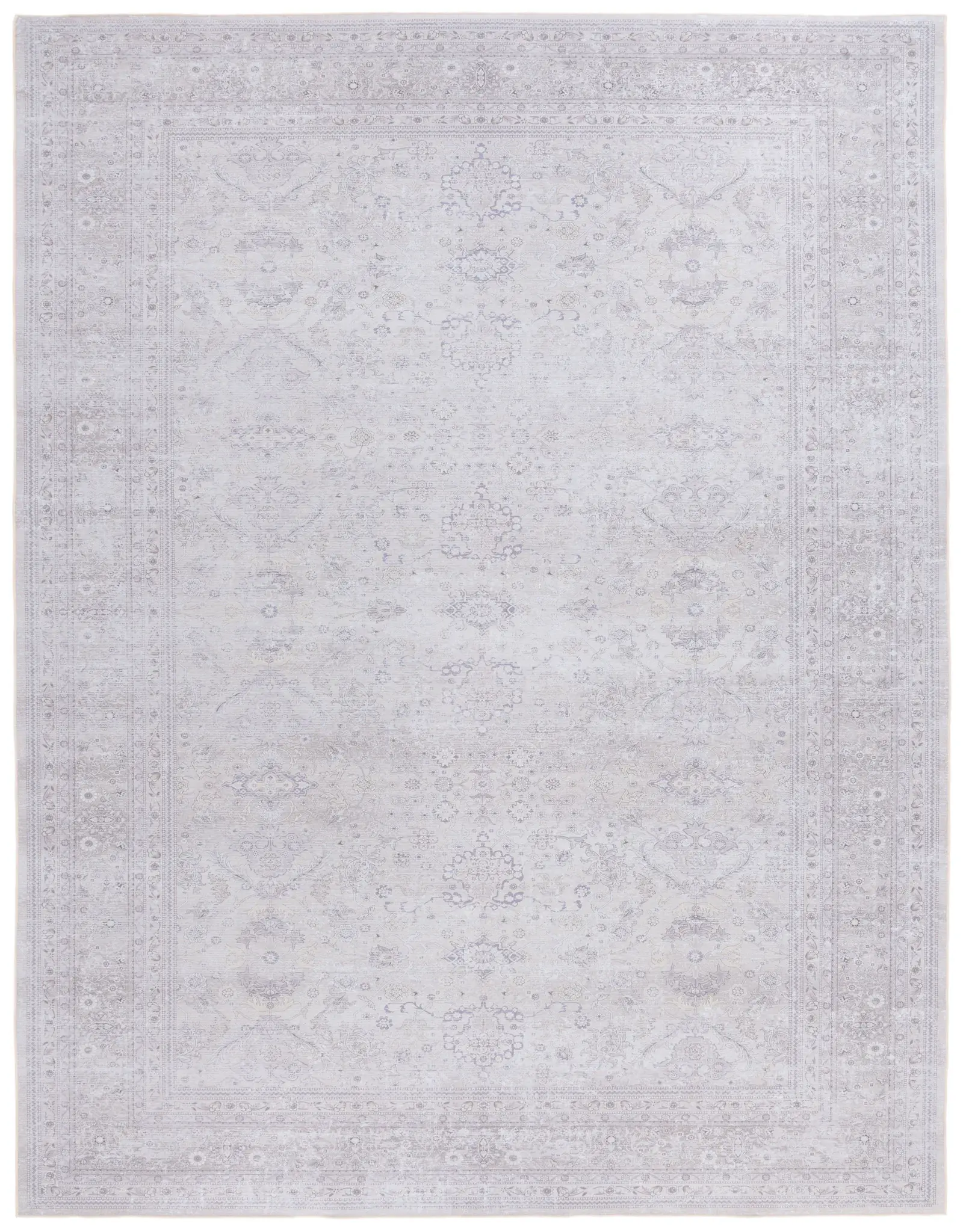 Tucson Distressed Floral Washable Rug