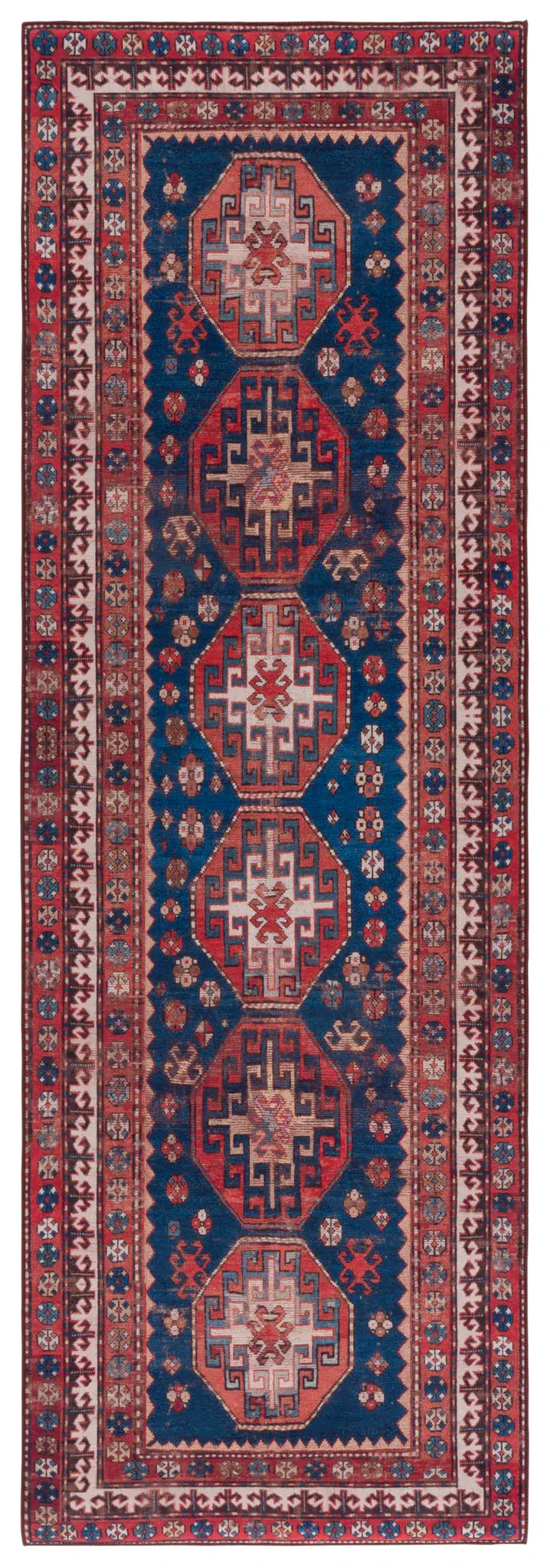 Tucson Southwestern Octagon Medallion Washable Rug