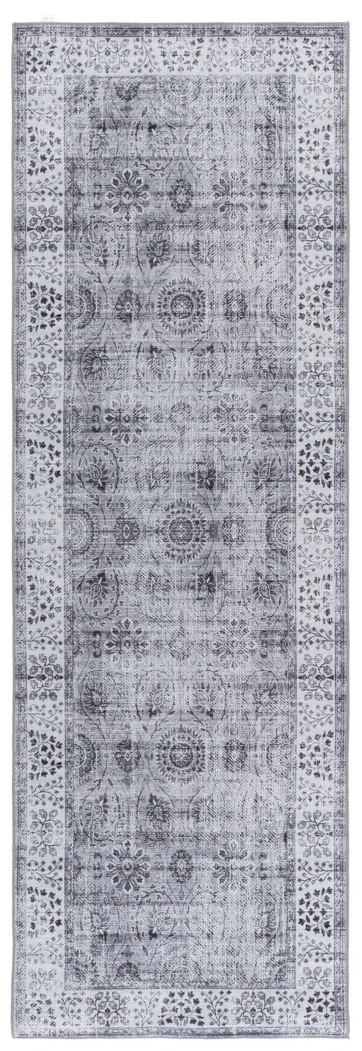 Tucson Distressed Floral Panel Washable Rug
