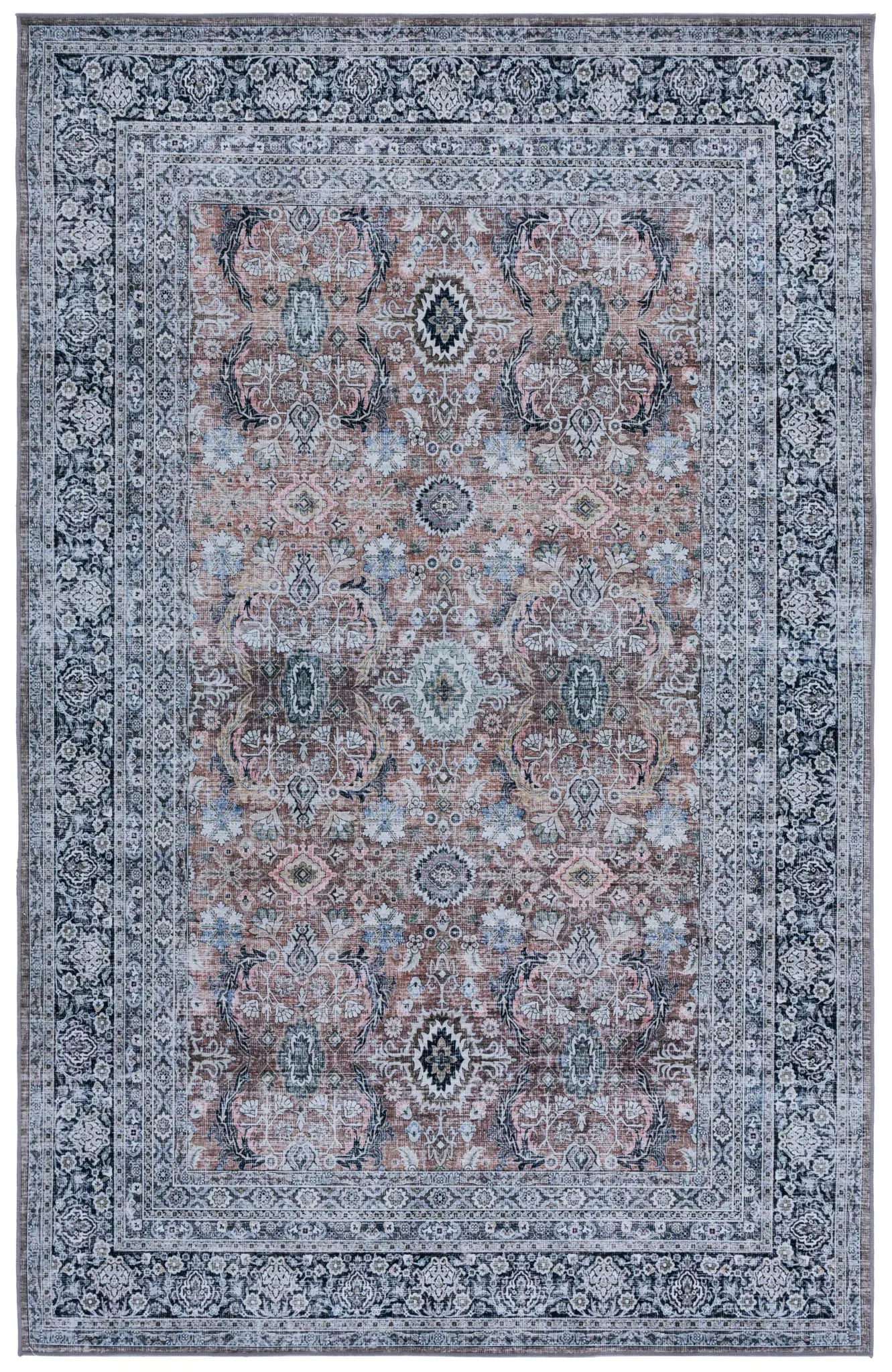 Tucson Traditional Persian Allover Washable Rug