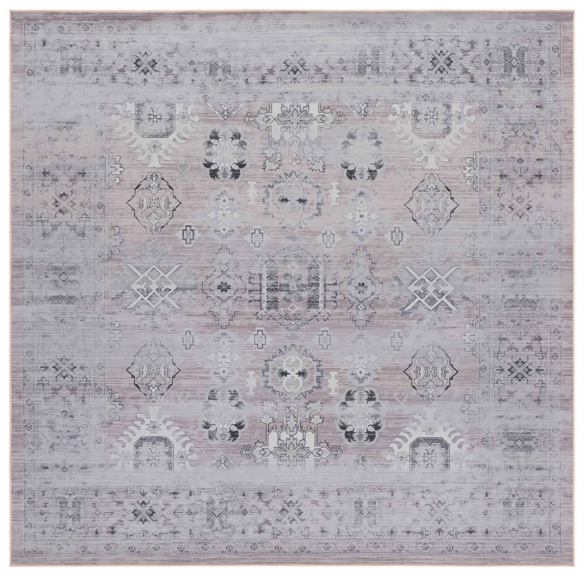 Tucson Distressed Medallion Washable Rug